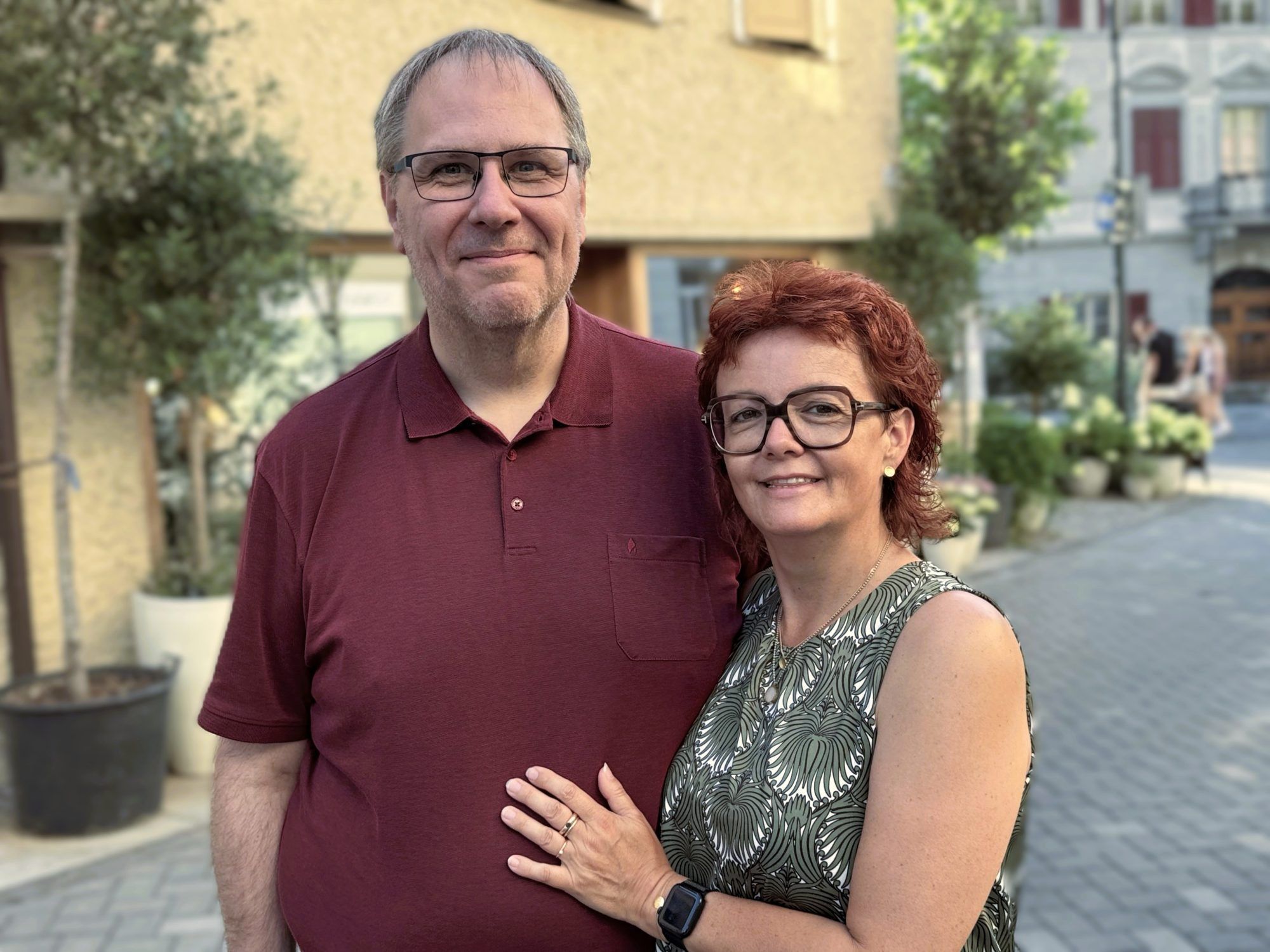 Collini-CEO Günther Reis mit Gattin Caroline.