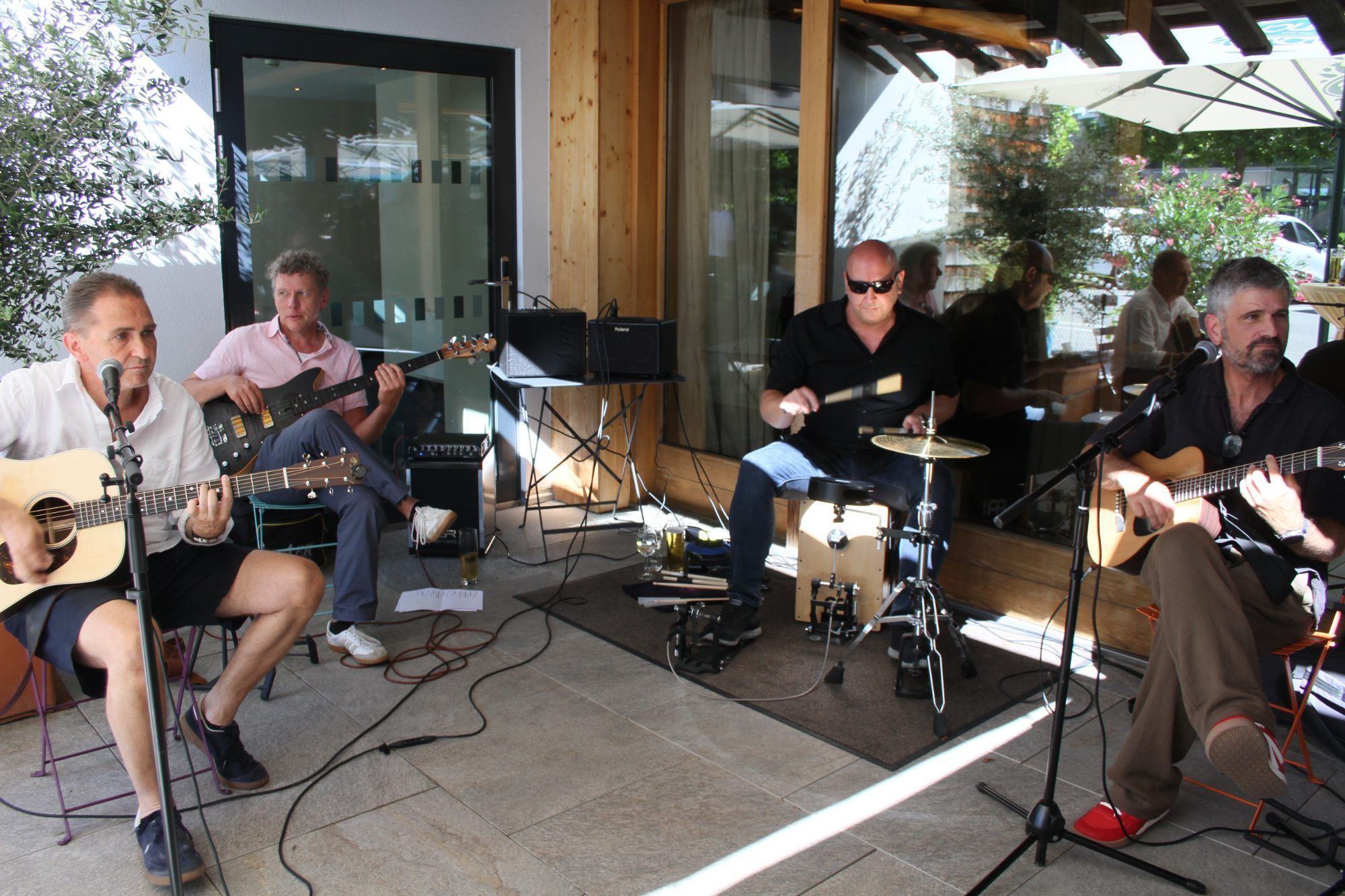 Die Band Riedmanns: Fridolin Weizig, Martin Tschernig, Mario Meier, Andreas Riedmann,.