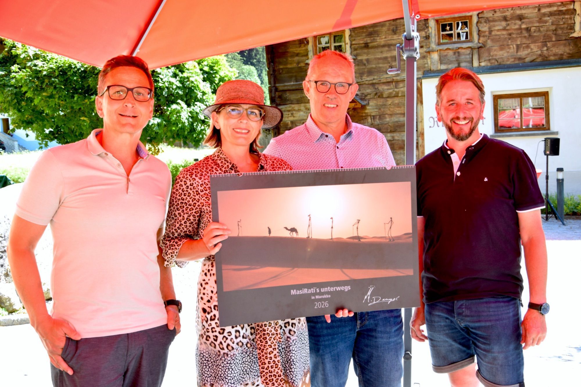 Joe und Ruth Tschofen, Andreas Zudrell und Bgm. Daniel Sandrell