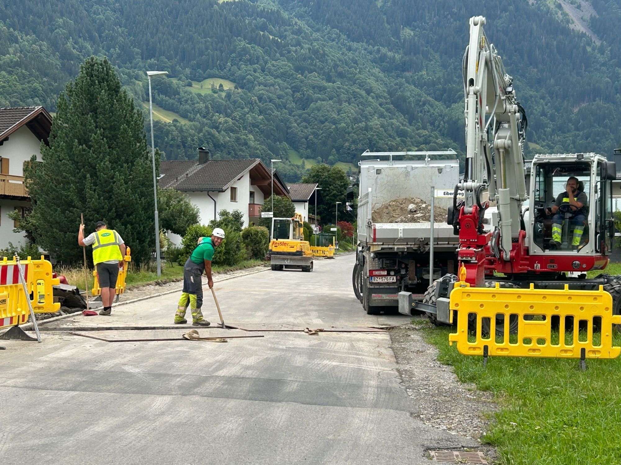Über 50 km werden allein in Tschagguns verlegt