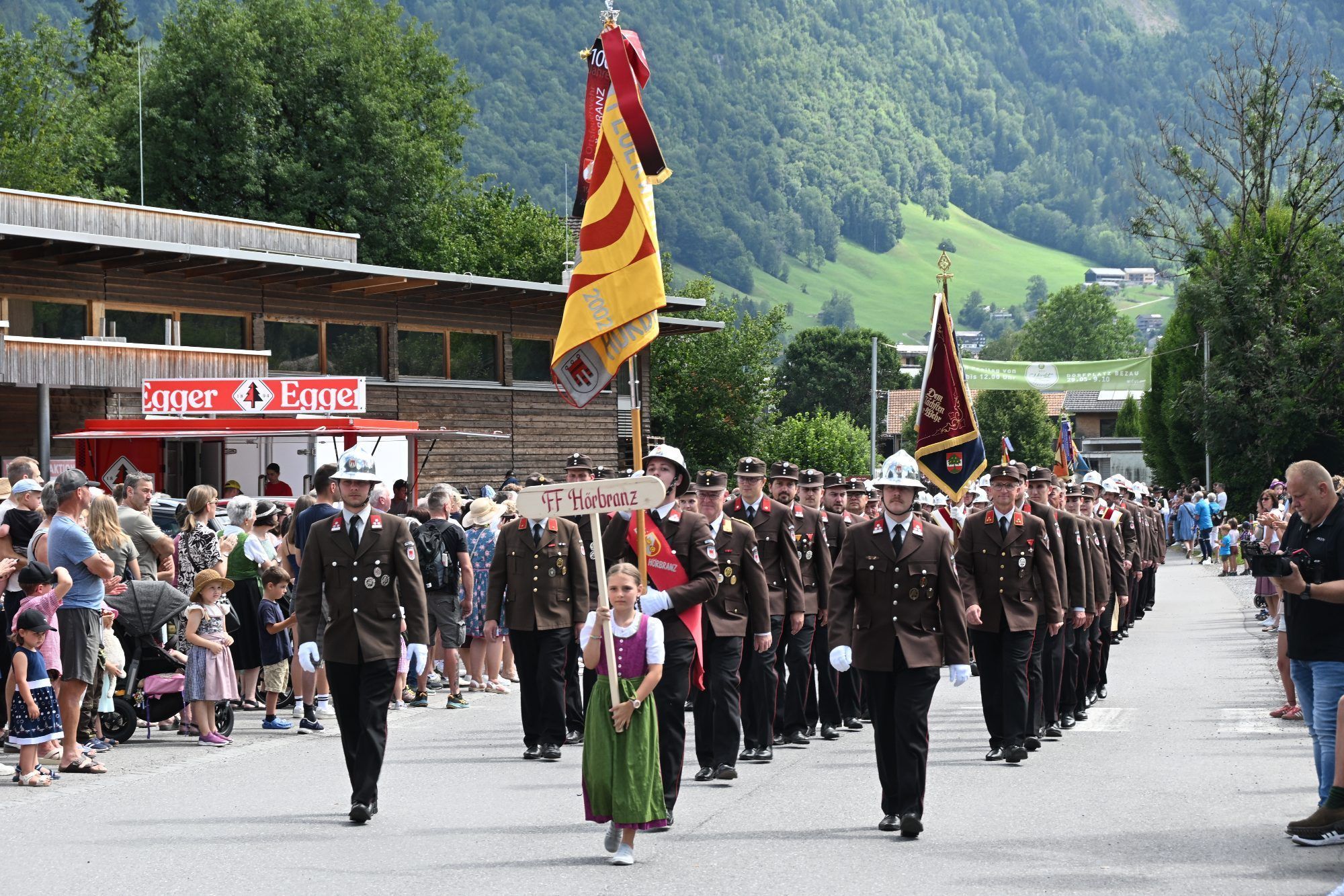 FW Hörbranz im Anmarsch