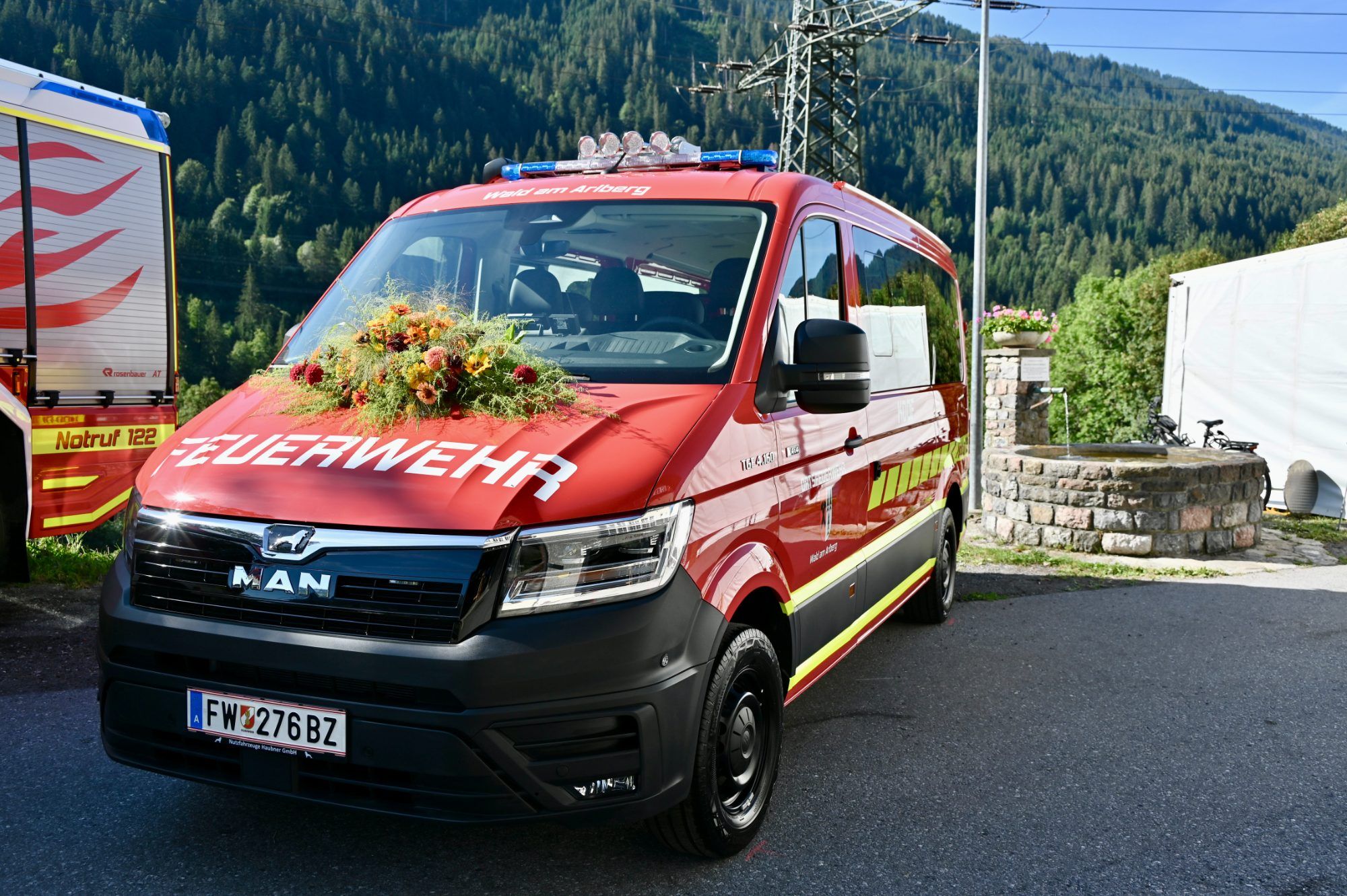 Das neue Kommandofahrzeug.