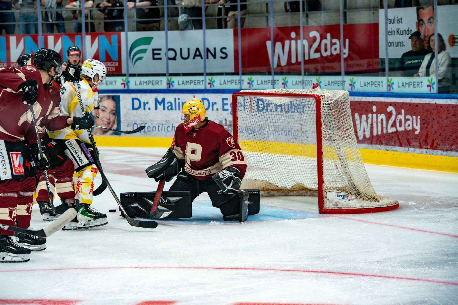 Gegen Kloten wird es für Pioneers-Keeper Alex Caffi wohl einiges zu tun geben. (Foto: PIV/Rothmund)