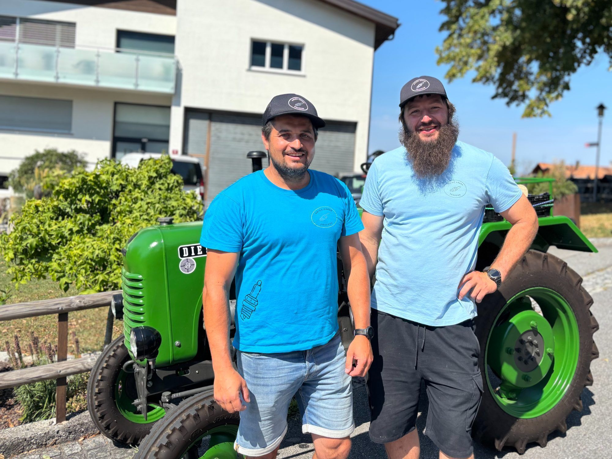 Obmann Daniel Nachbaur und Kassier Christoph Summer