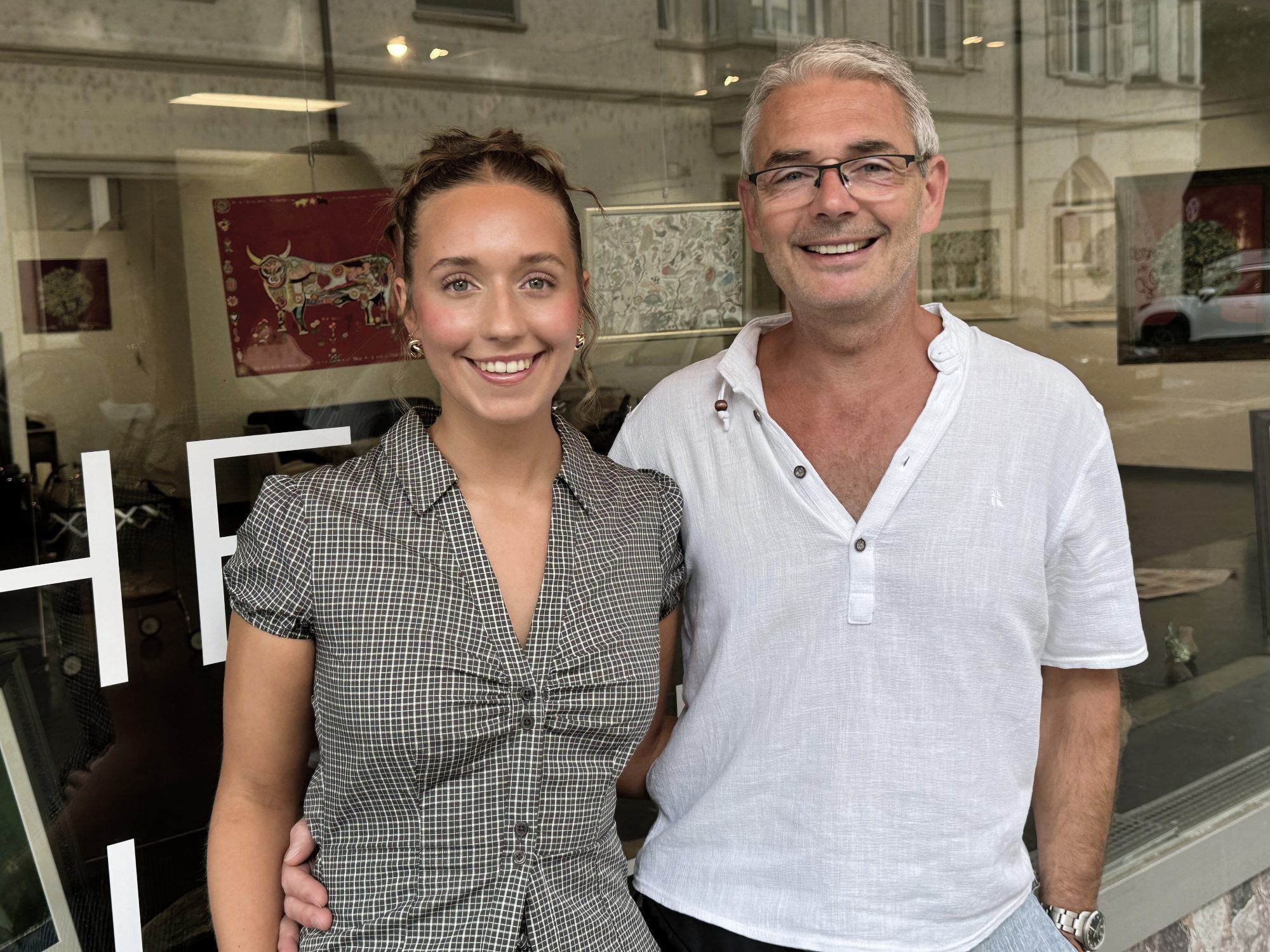 Alexander Frager mit Tochter Zäzilia Maria.