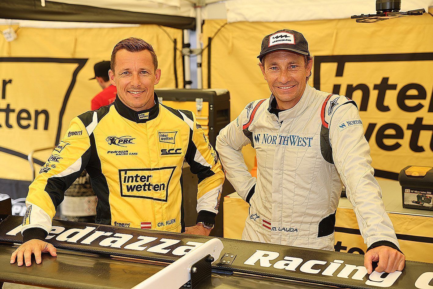 Christian Klien und Mathias Lauda (rechts)