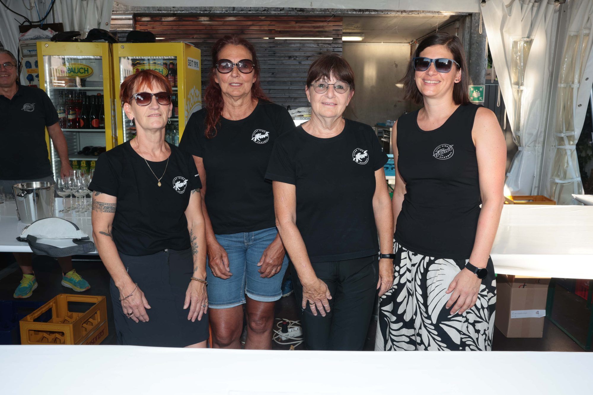 Rosi Pilgram, Angelika Rotheneder, Gabriela Martin und Katharina Mathis vom Gastroteam.