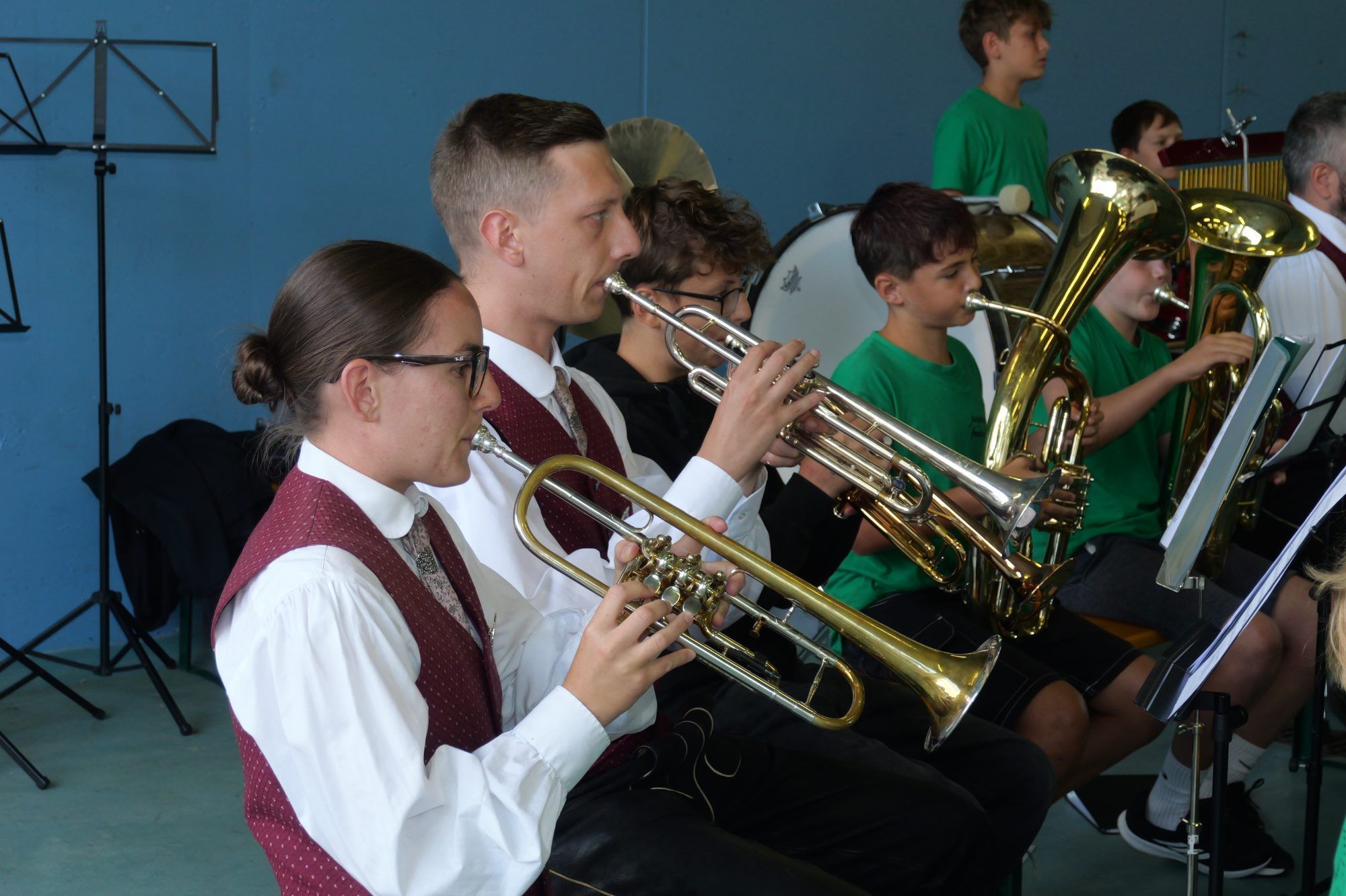 Die jungen Musikantinnen und Musikanten überzeugten beim Abschlusskonzert mit einem abwechslungsreichen Repertoire.