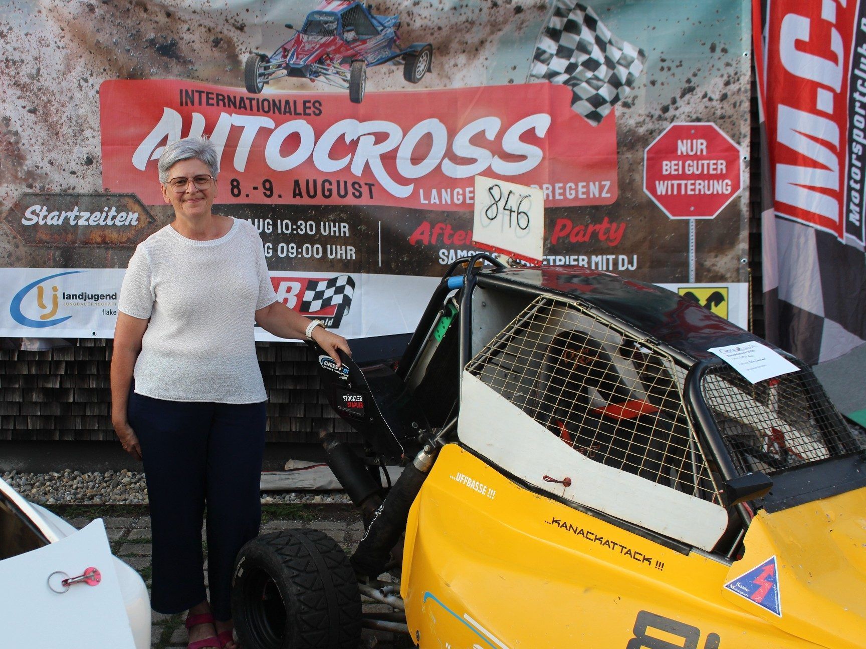 Beim „Motorsport-Klatsch“ in Alberschwende wurde für das Rennwochenende in Langen geworben. Ein Spektakel, das ein kräftiges Lebenszeichen für den Motorsport im Bregenzerwald bedeutet.