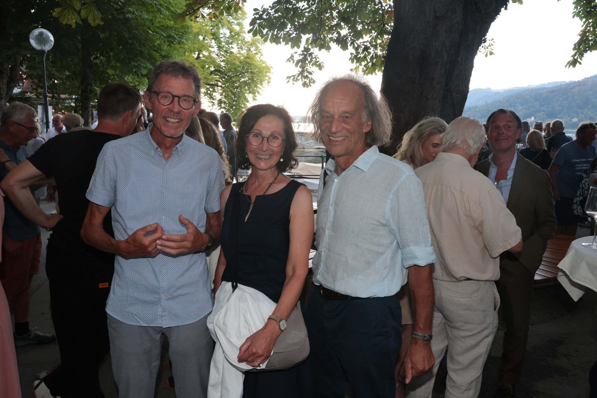 Prof. Niki Romani, Daniela Romani und Hermann Fetz.