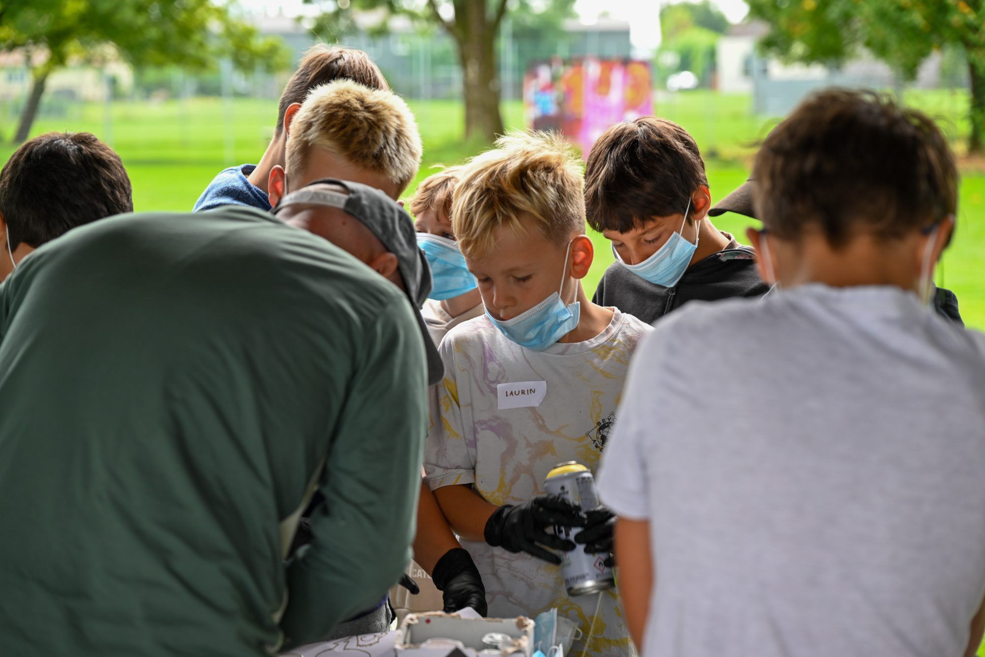 Graffiti-Workshop am Jugendplatz Habedere