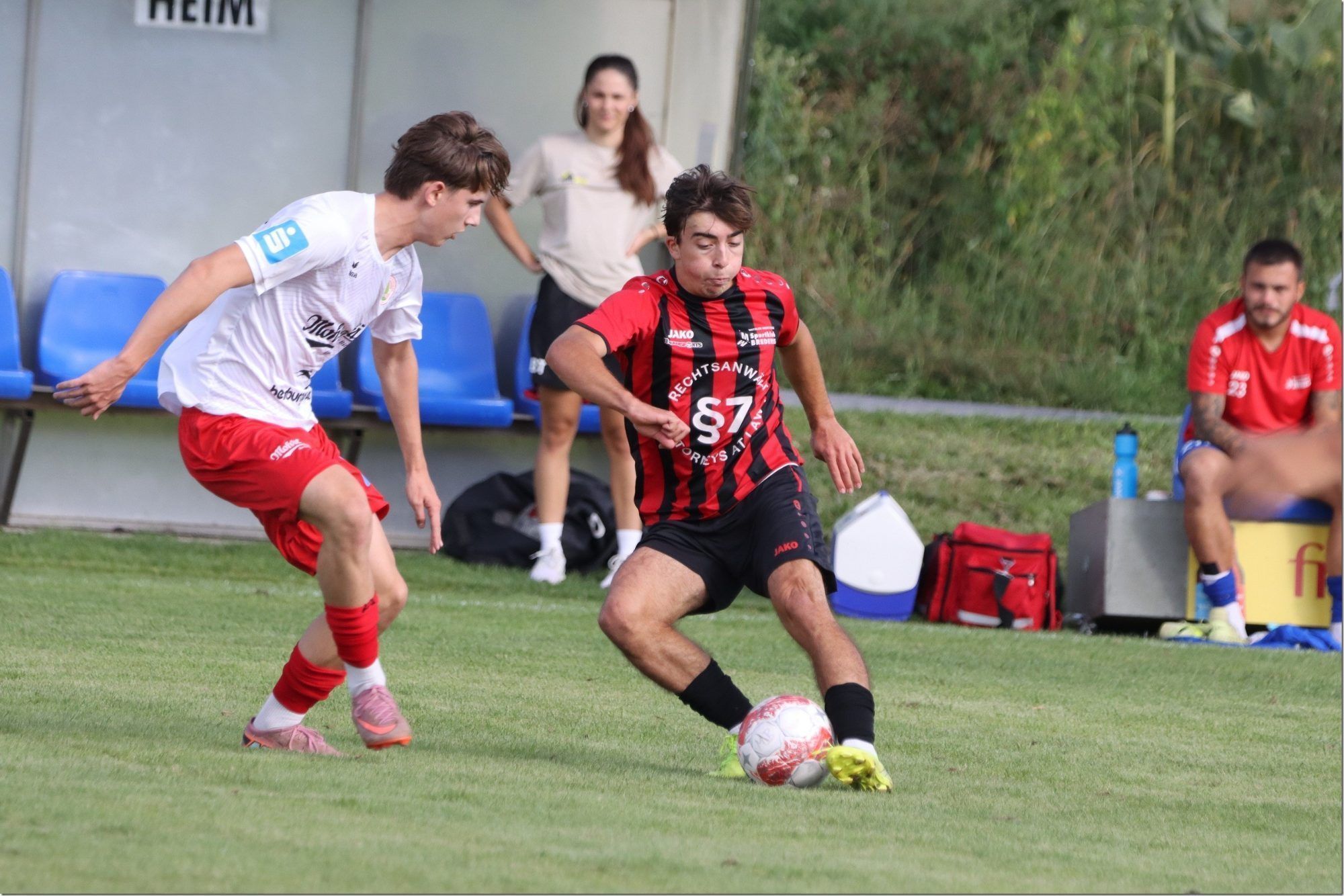 Szenen vom Spiel Brederis vs FC Dornbirn Juniors. VN-TK/10