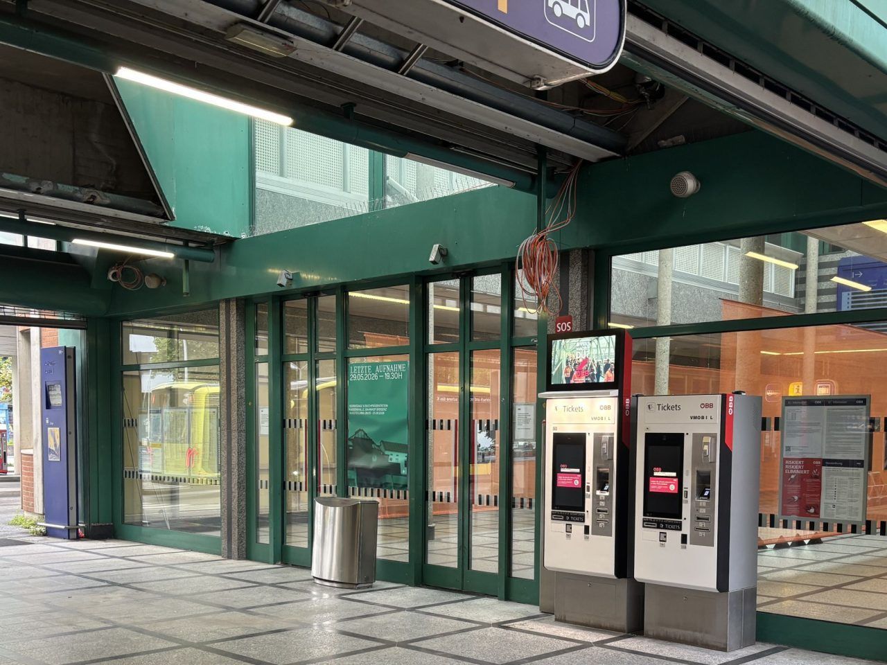 Was aktuell beim Bahnhof in Bregenz passiert