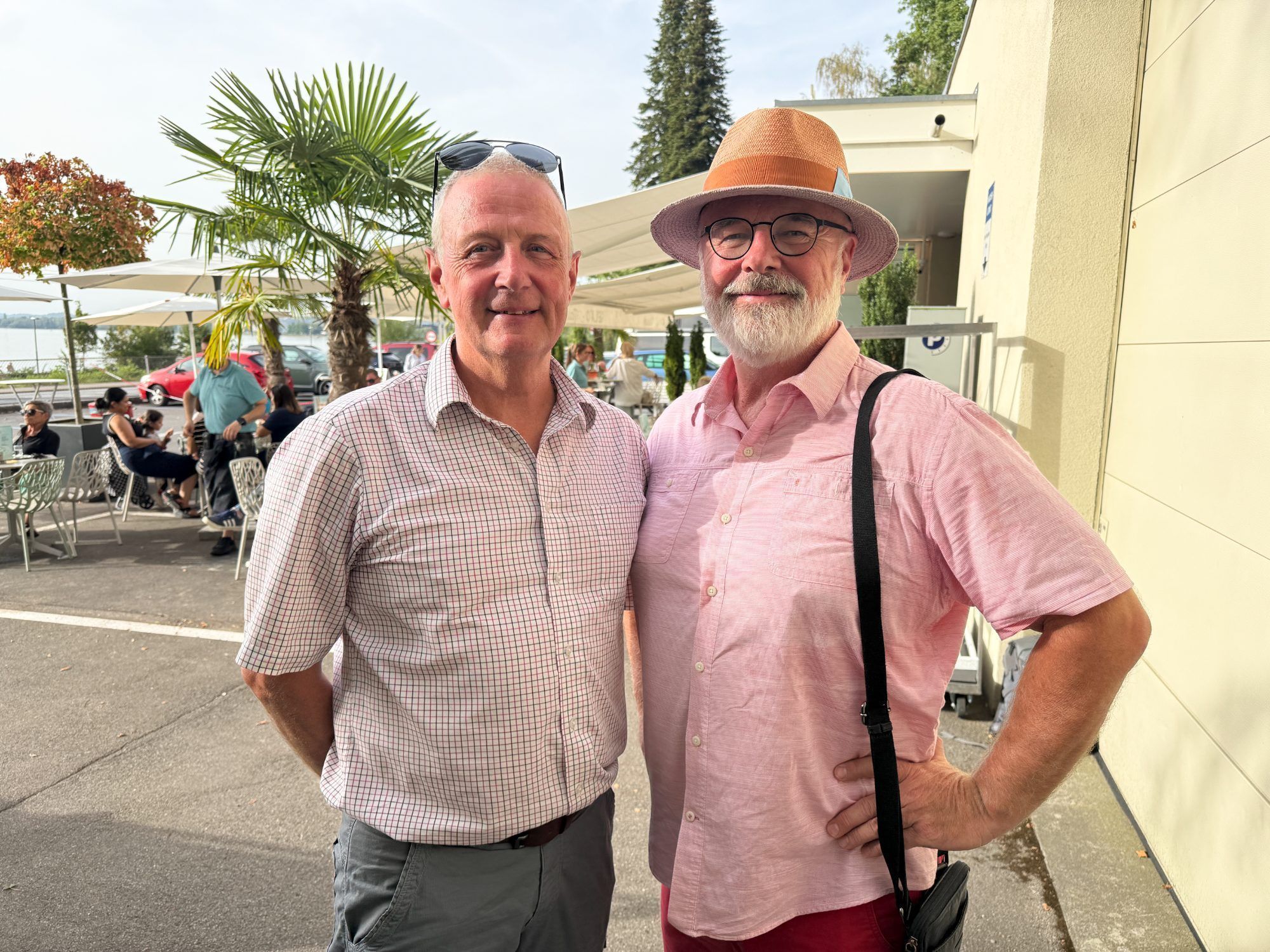Gerold Kaufmann und Vize Bgm. Stephan Schnetzer kamen zum Opening
