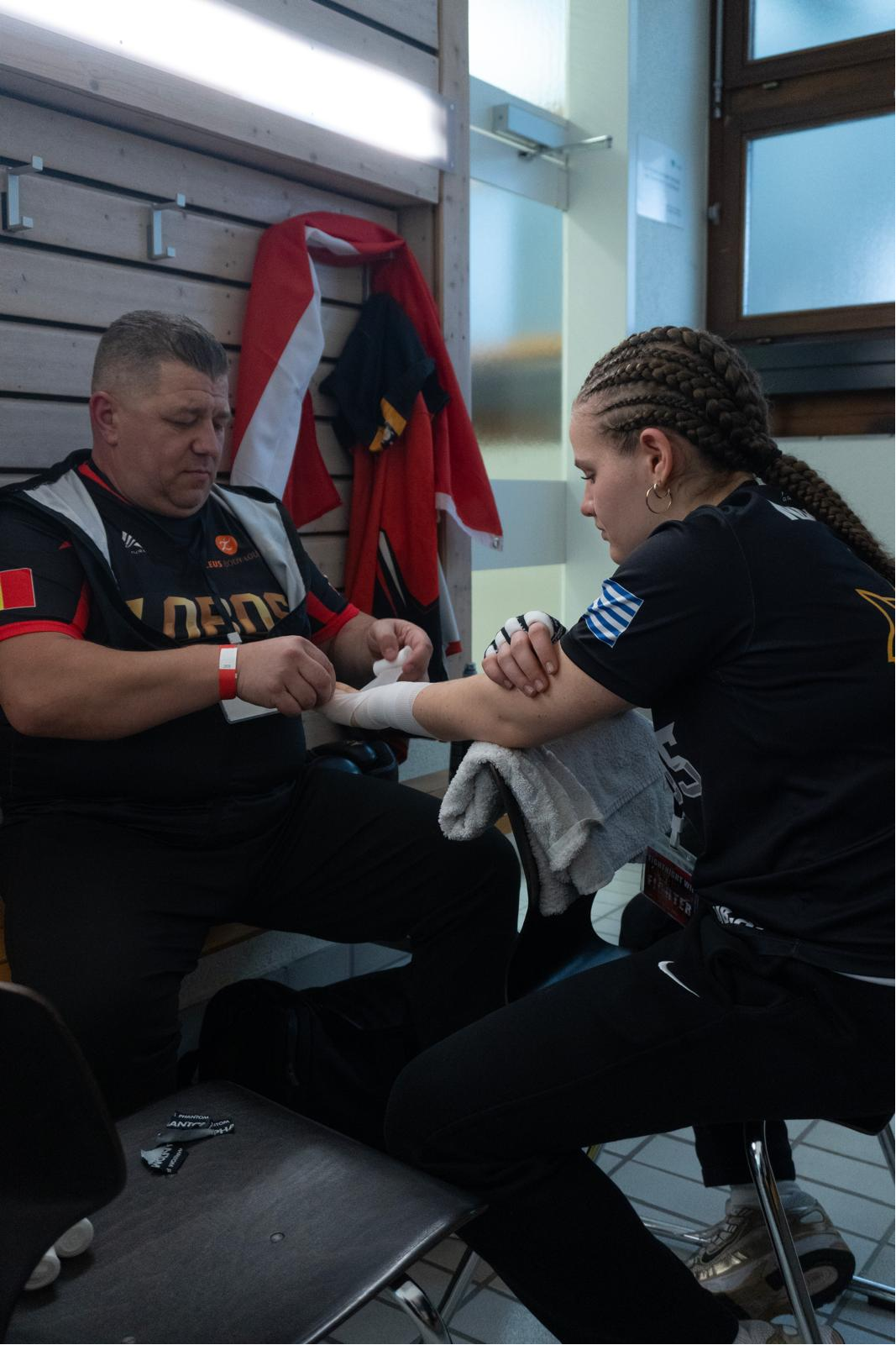 Naomi mit ihrem Trainer Flavius