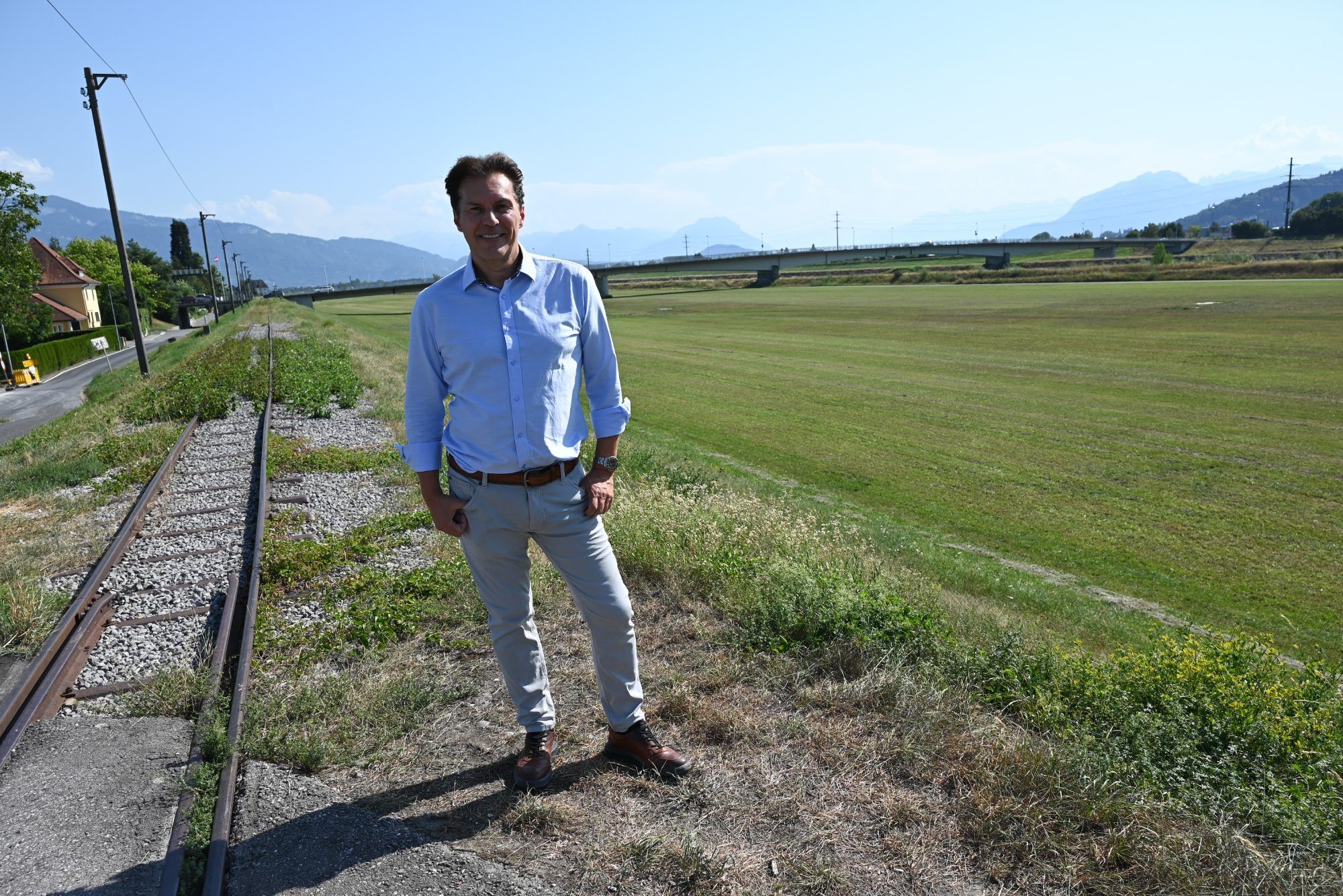 Martin Fitz ist stolz darauf, dass Lustenaus Wasserversorgung stets gesichert ist.