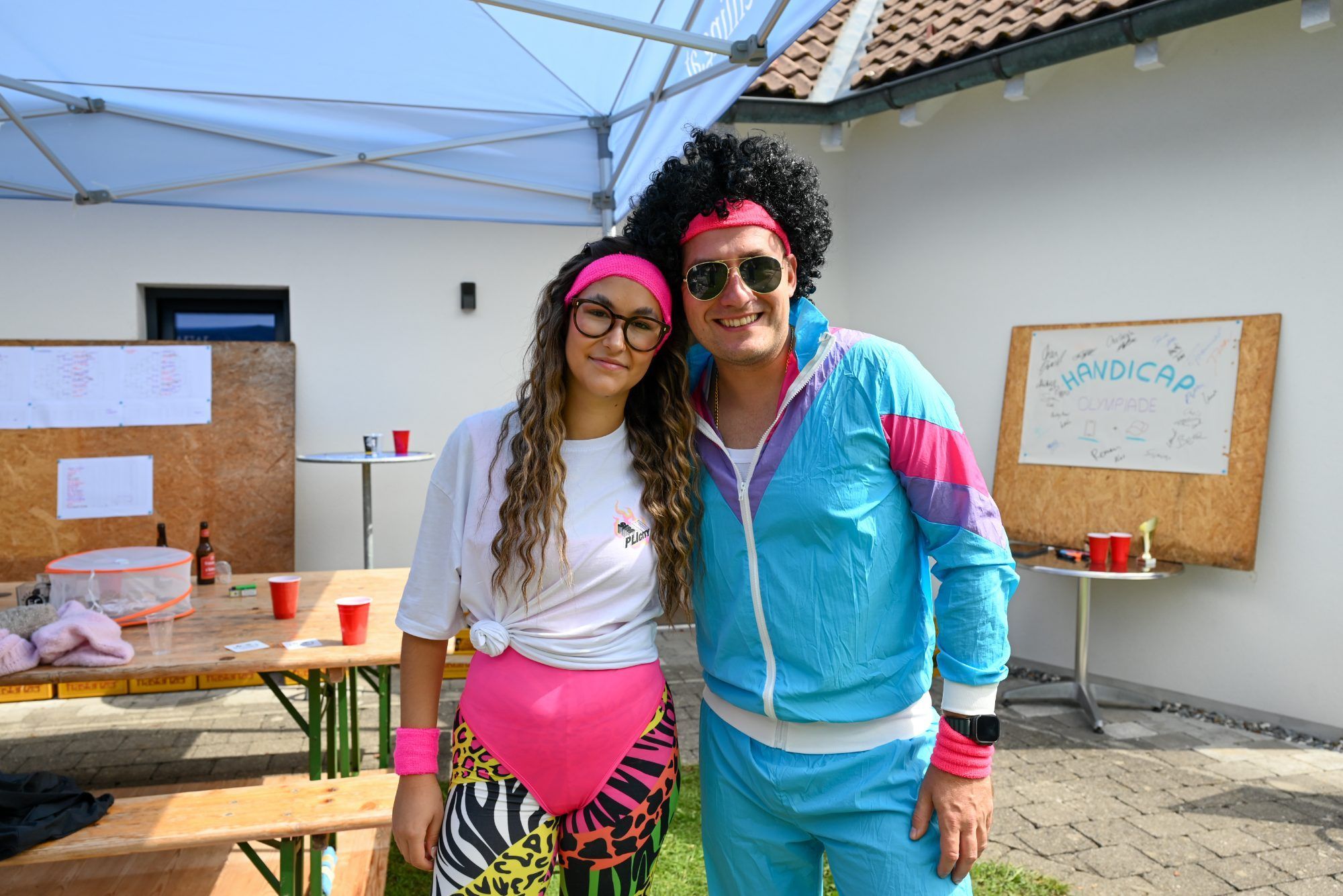 Mara und Georg reisten mehr als fünf Stunden für die Gartenolympiade aus dem deutschen Thüringen an. 