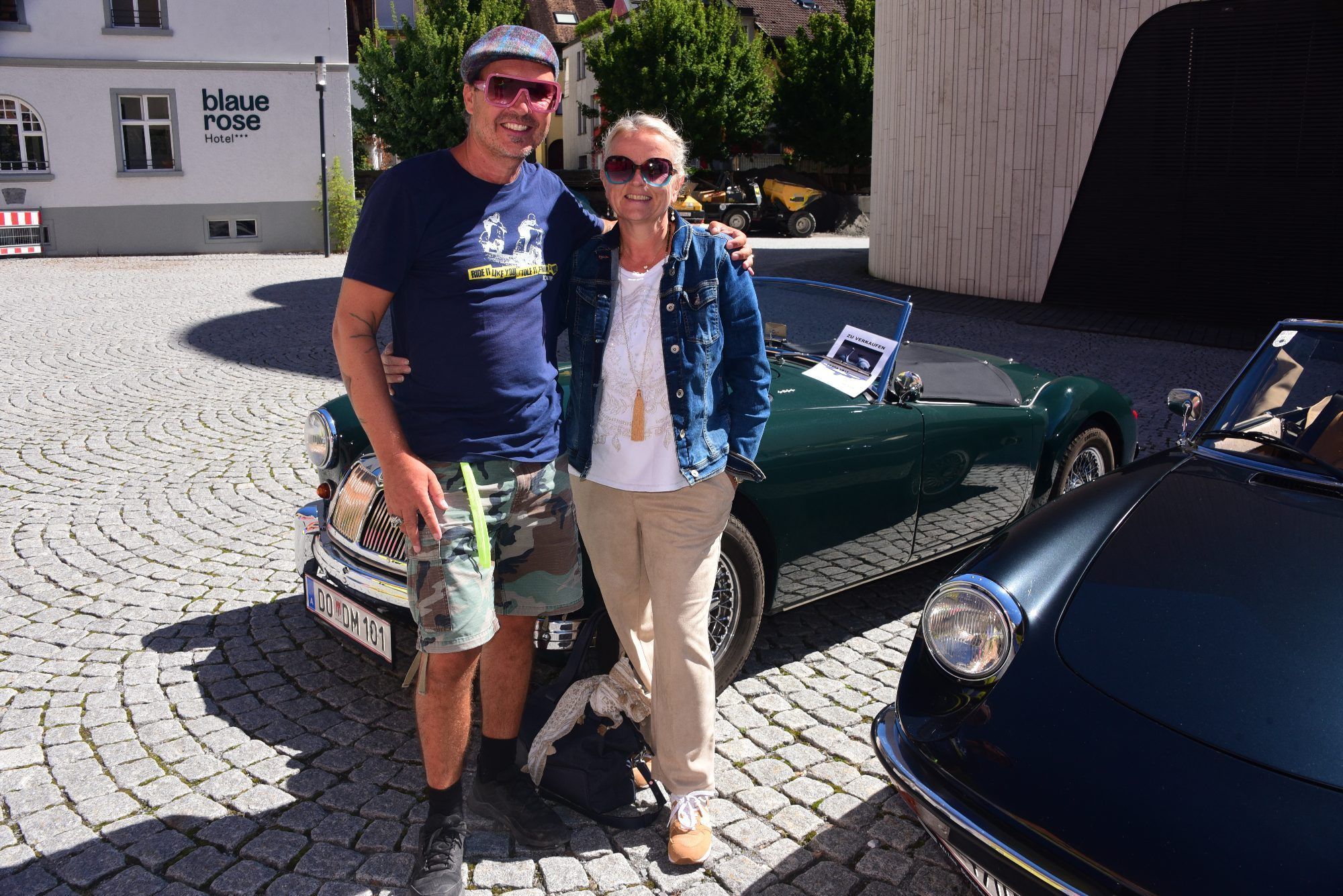 Andreas und Sabine Brändle fahren mit dem MGA mit