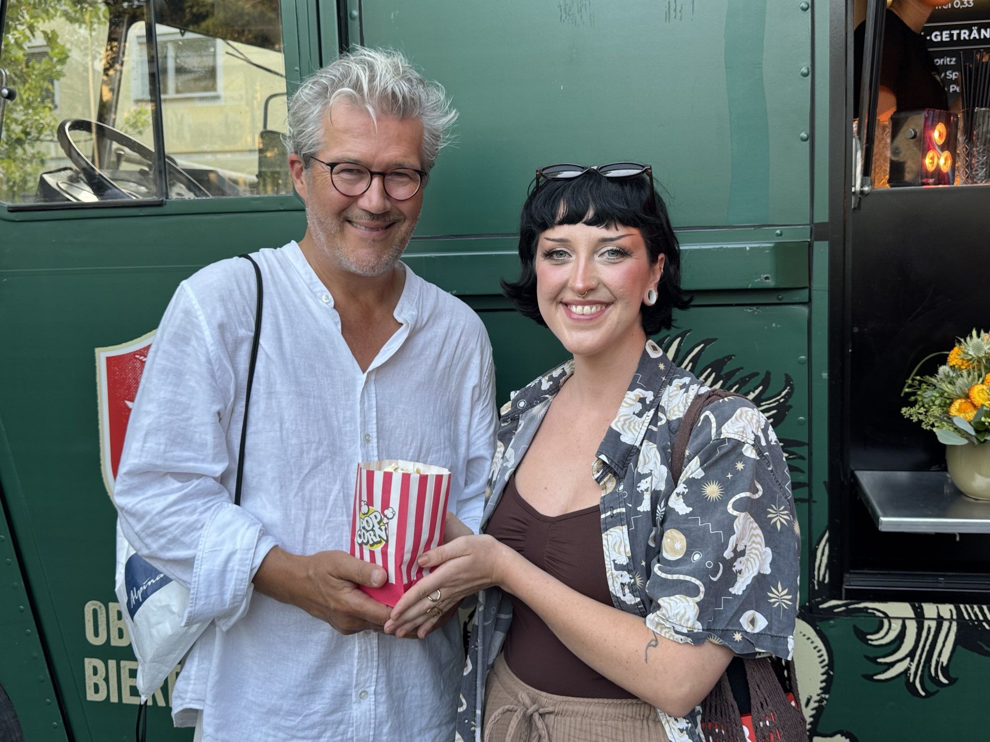 Jurymitglied Schauspieler Christian Nickel und Lisa Oberholzer (ORF).