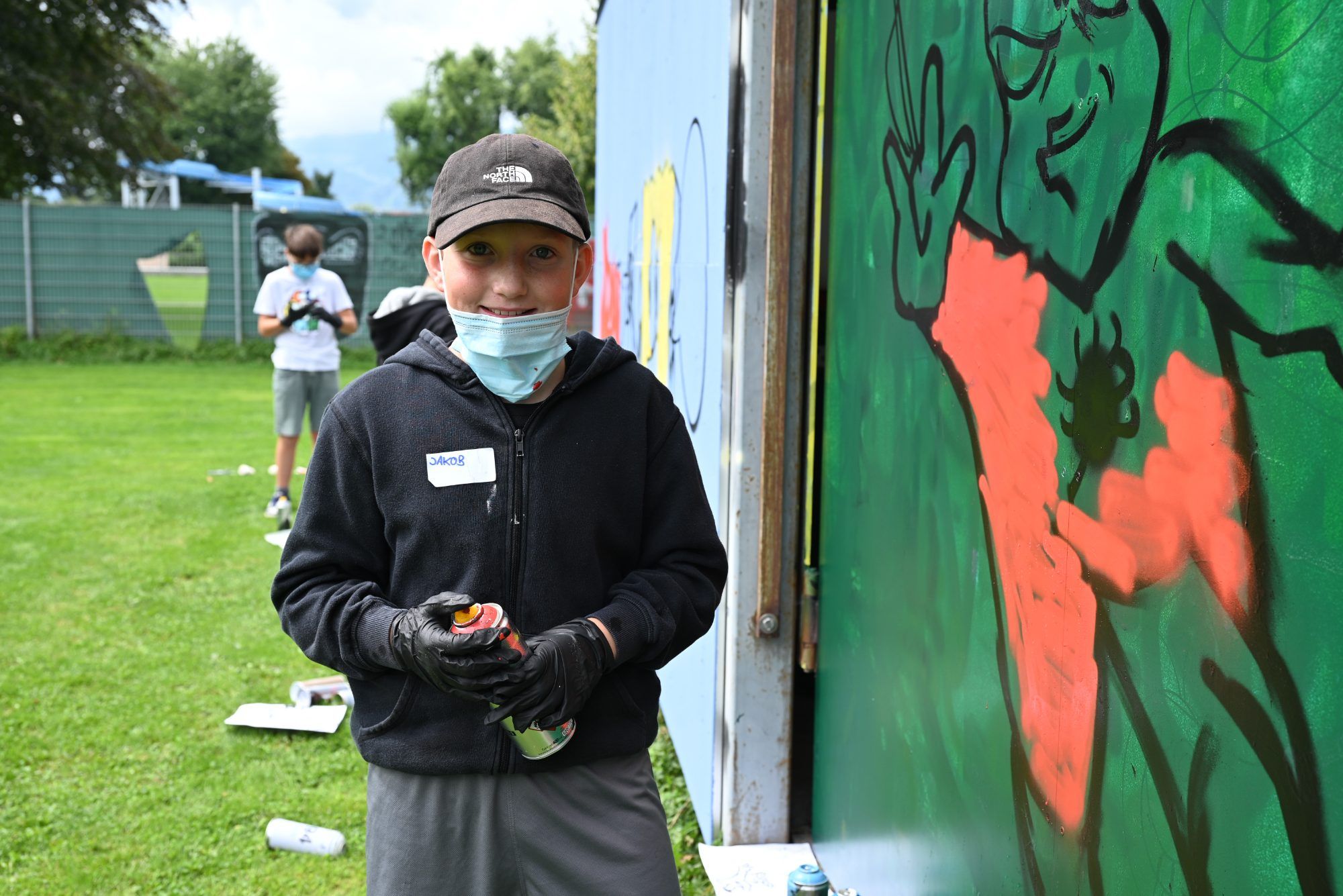 Jakob möchte später einmal Graffiti-Künstler, genau wie Jens Gander, werden.