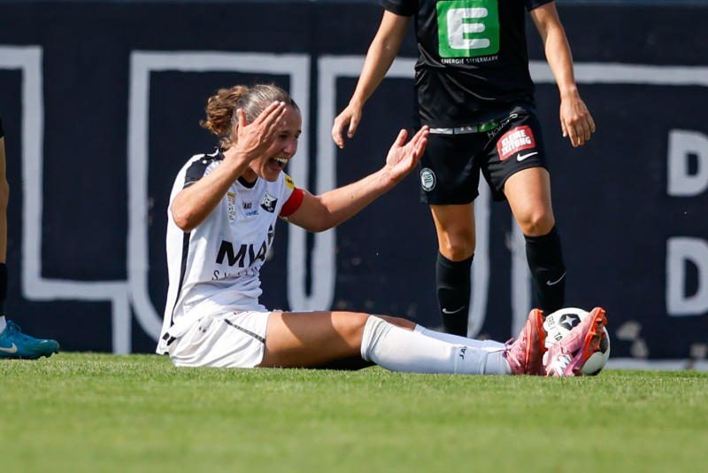 Altach Kapitänin Nayana Ebersold schoss das erste Tor, aber in Graz gab es ein Debakel. GEPA