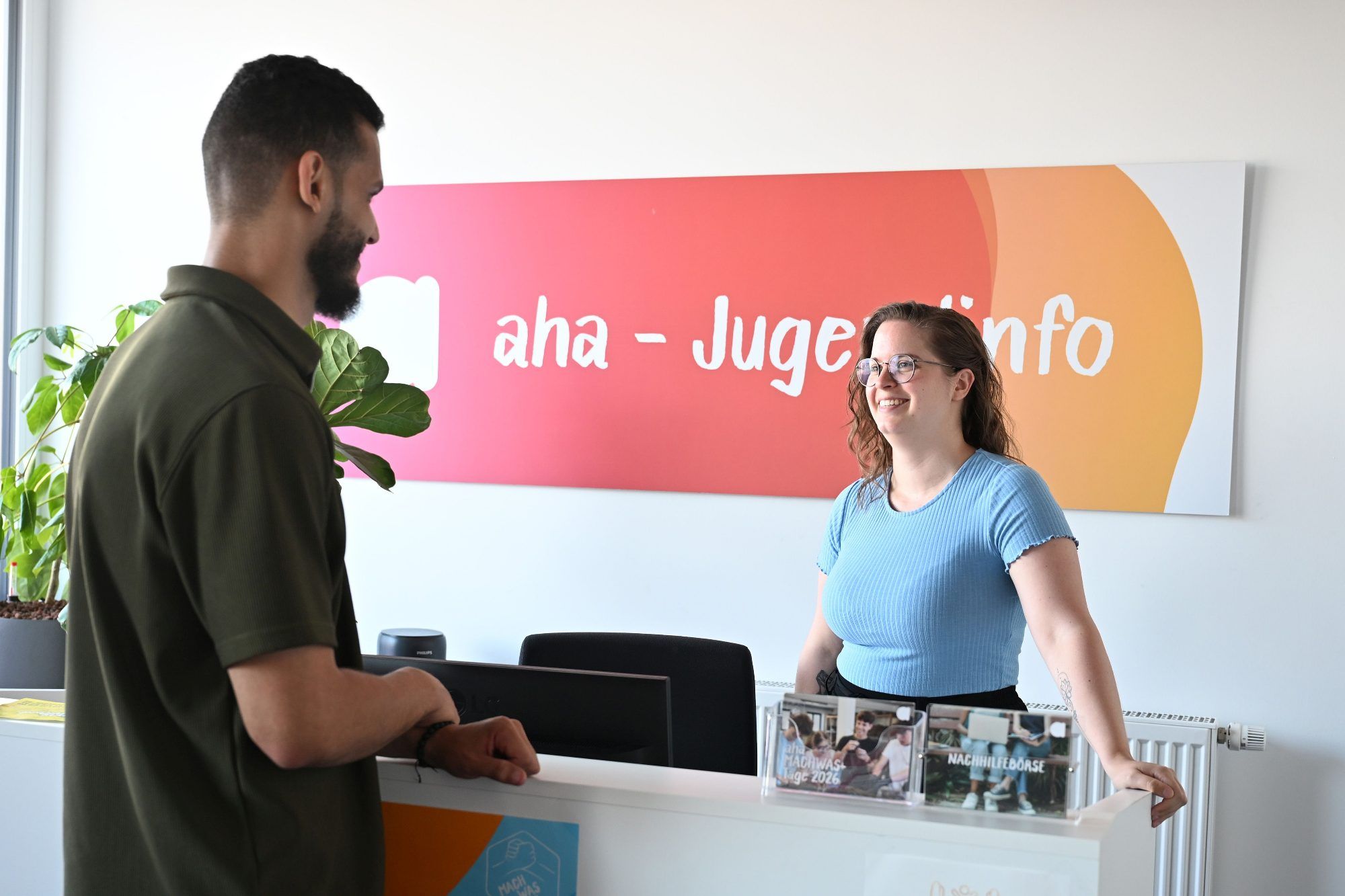 Hamza hat sich im aha-Team sehr wohl gefühlt.