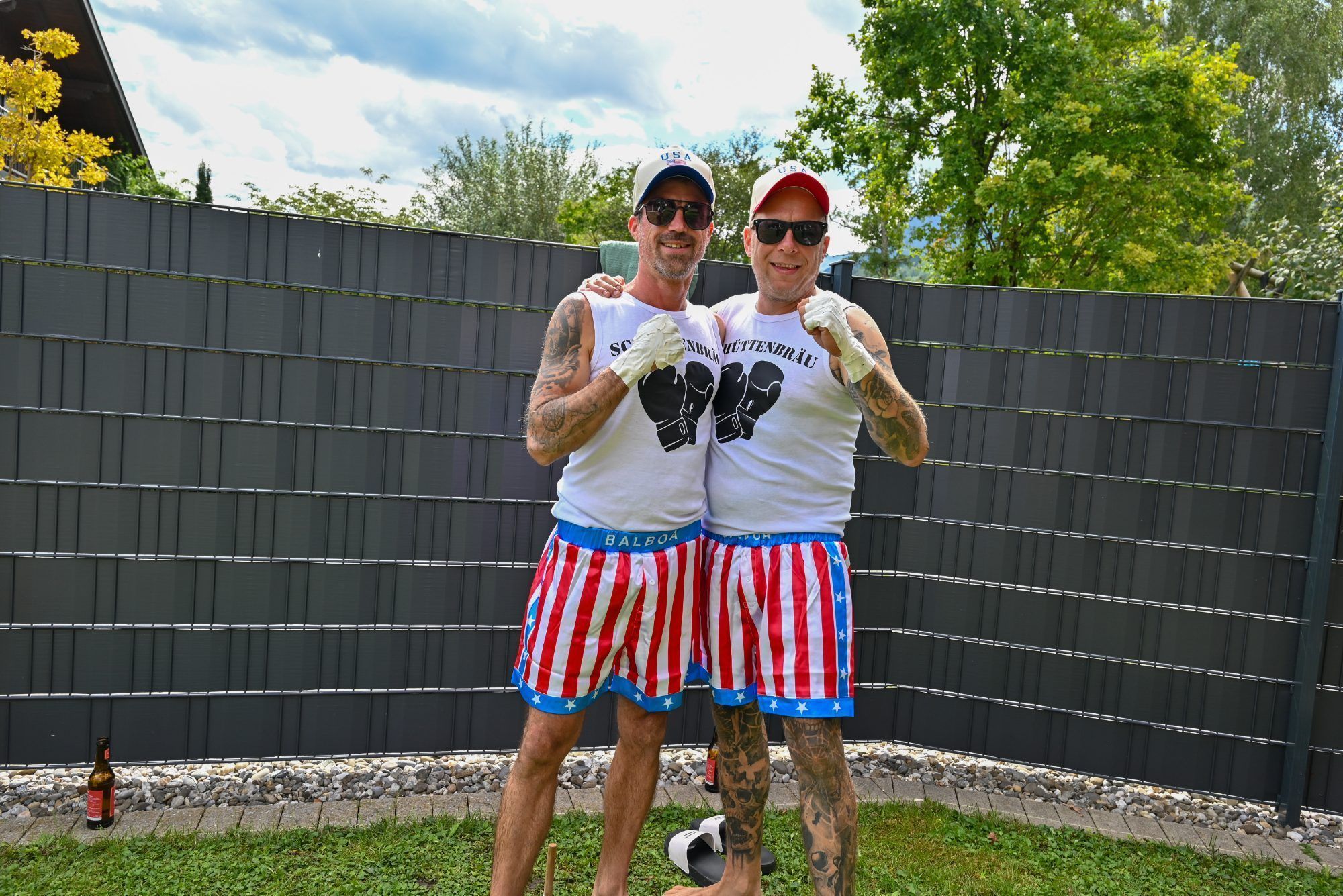 Alex und Roman kamen als einzige vom Unterlande. Sie traten als Boxer unter dem Namen 