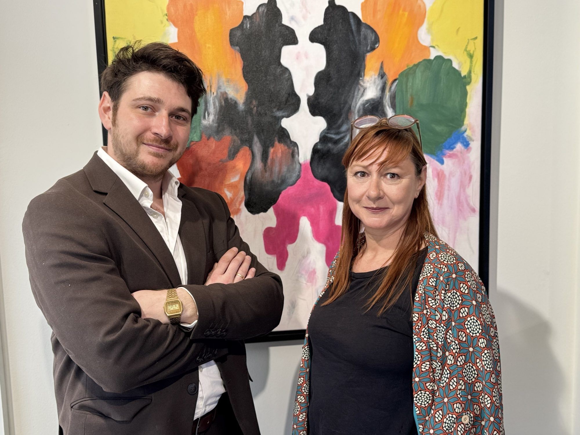 Die Galeristen Leon und Belinda Boch.