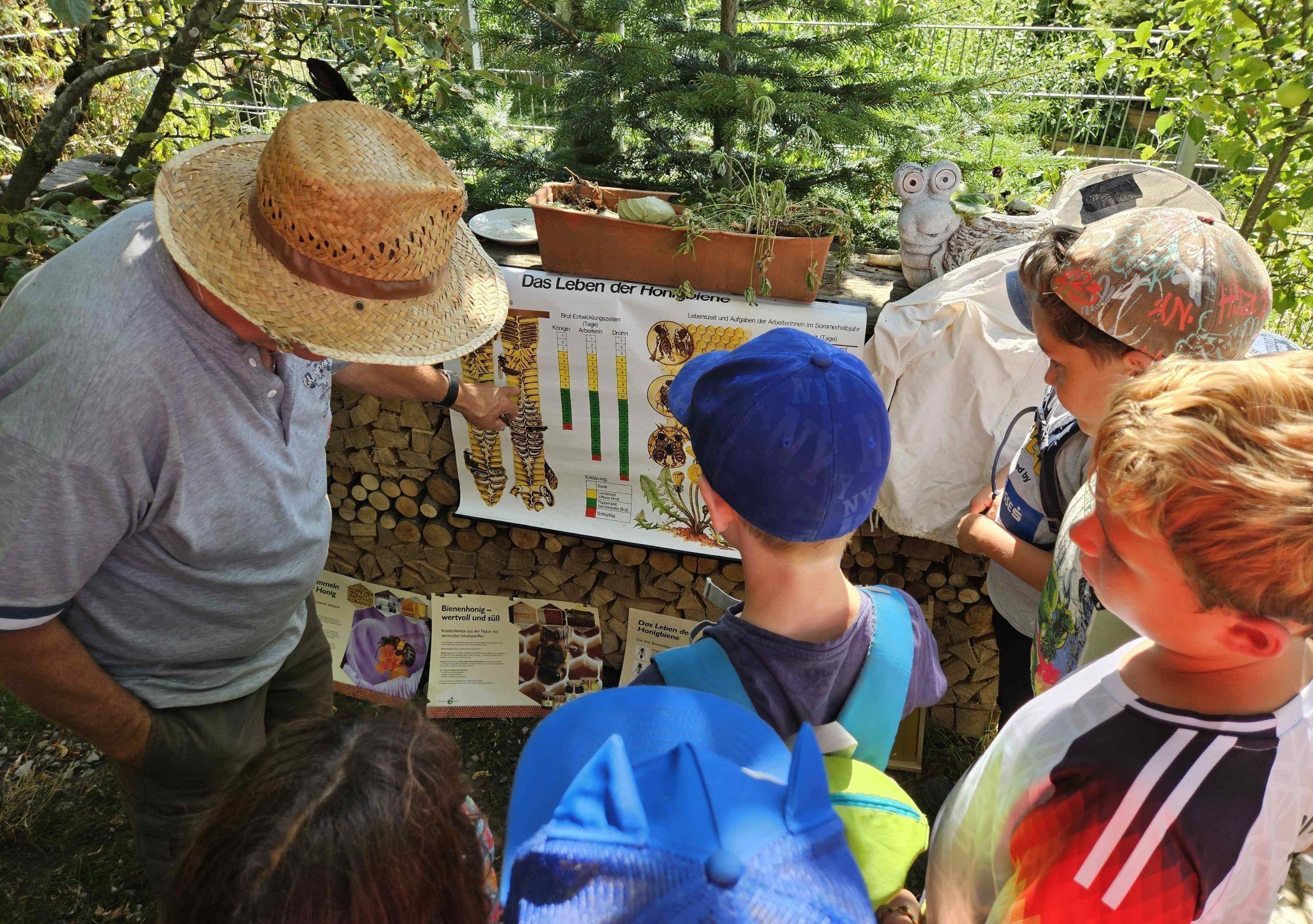 Leiblachtaler Ferienprogramm - Die Welt der Bienen anschaulich erklärt