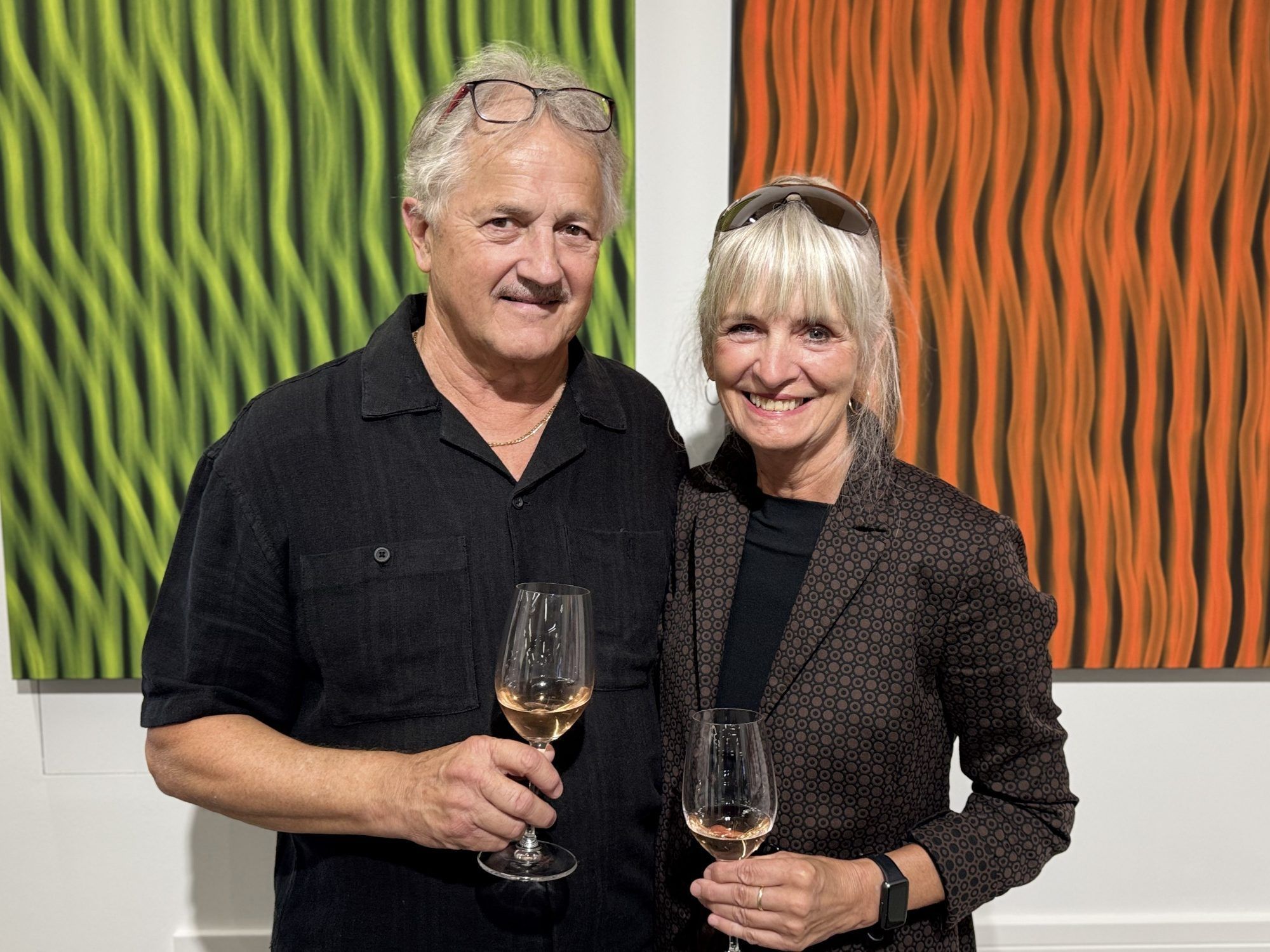 Künstler Alois Galehr mit Brigitte.