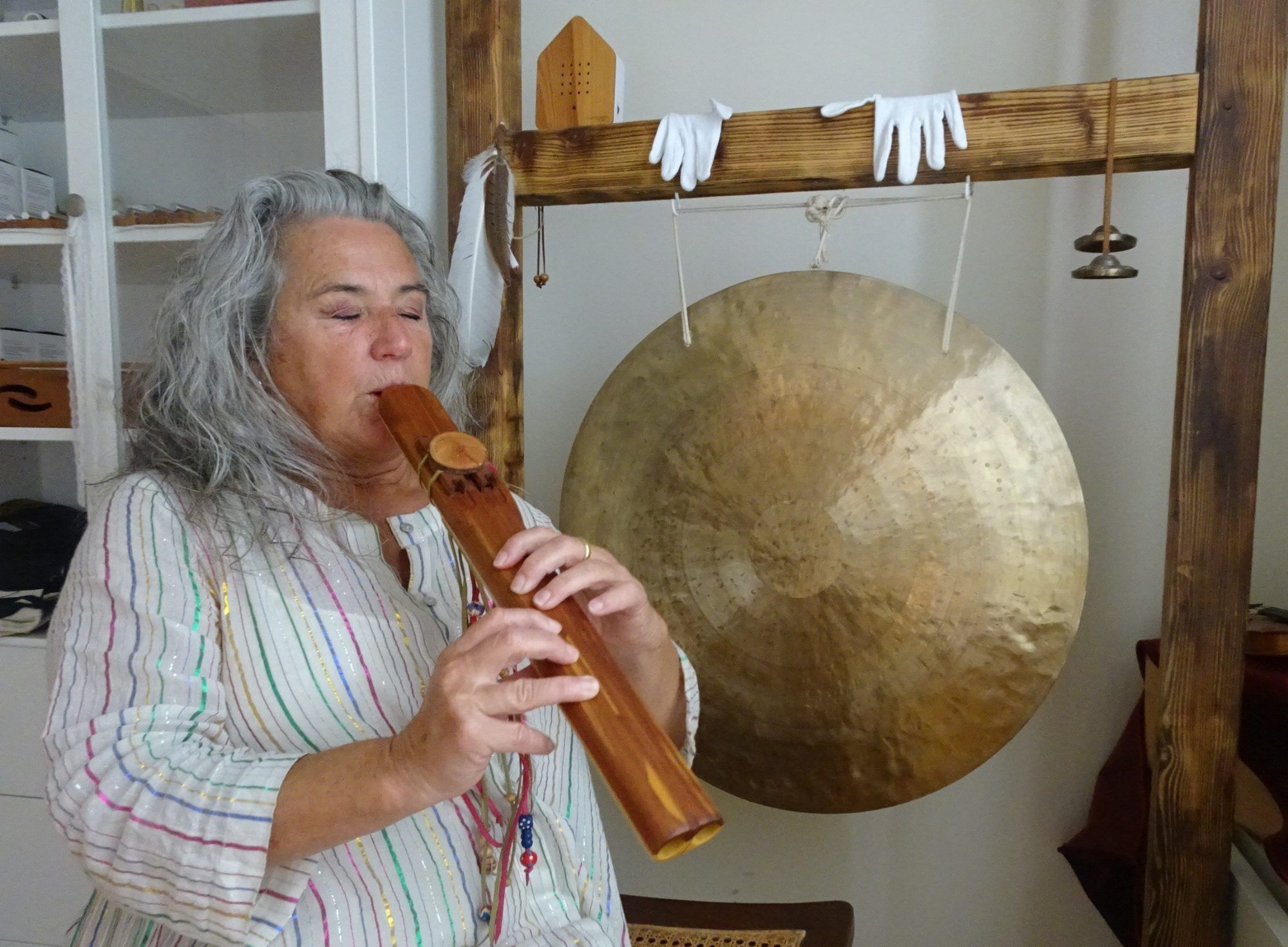 Karin Amann verbindet ihre musikalische Arbeit mit einem starken Bezug zur Natur.