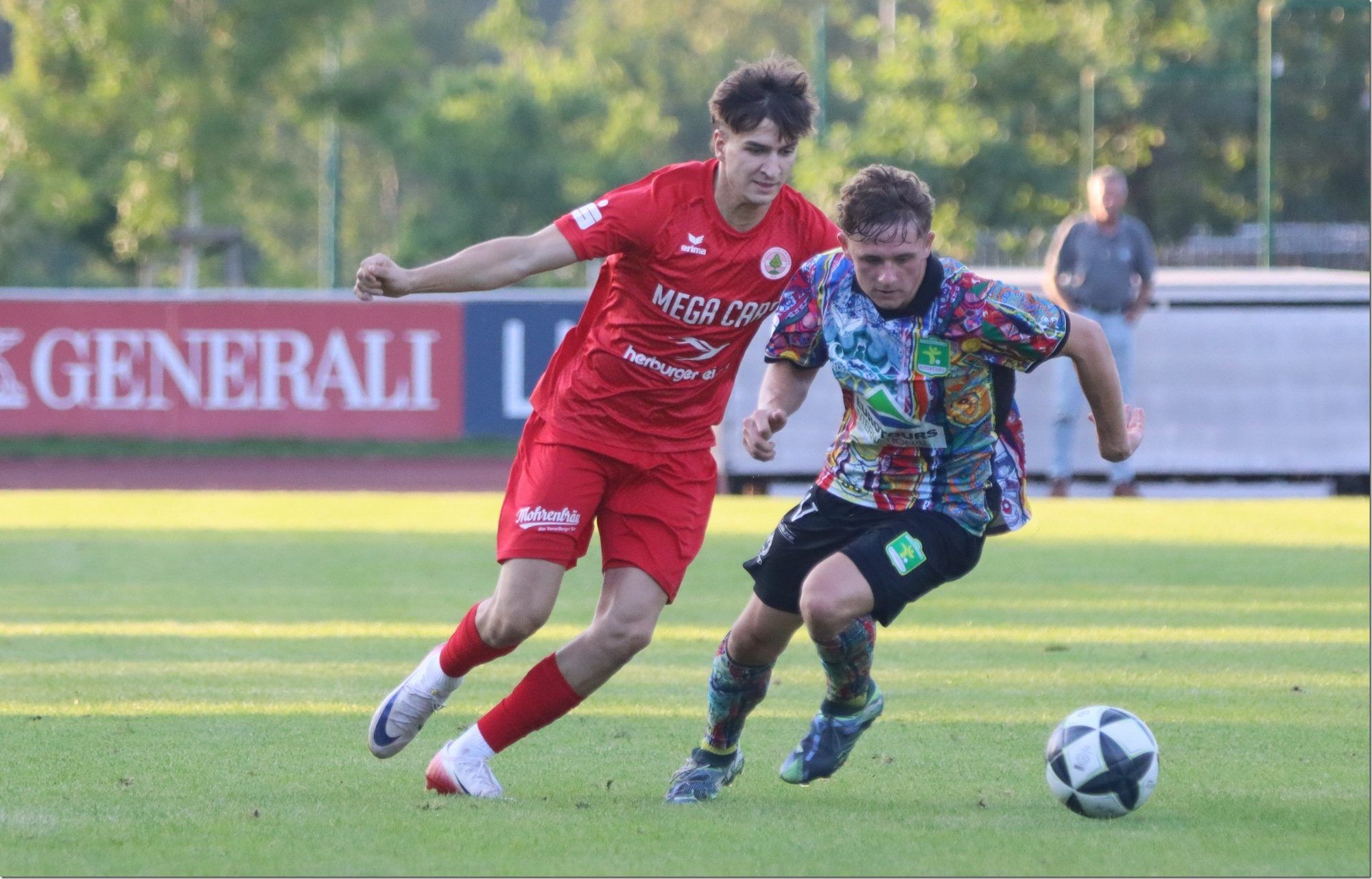 Szenen von Nicolai Bösch beim FC Dornbirn. VN-TK