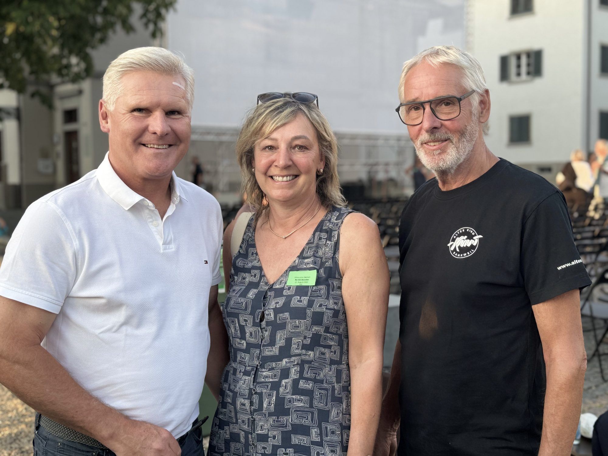 Klaus und Brigitte Baldauf mit Armin Wille (Altes Kino).