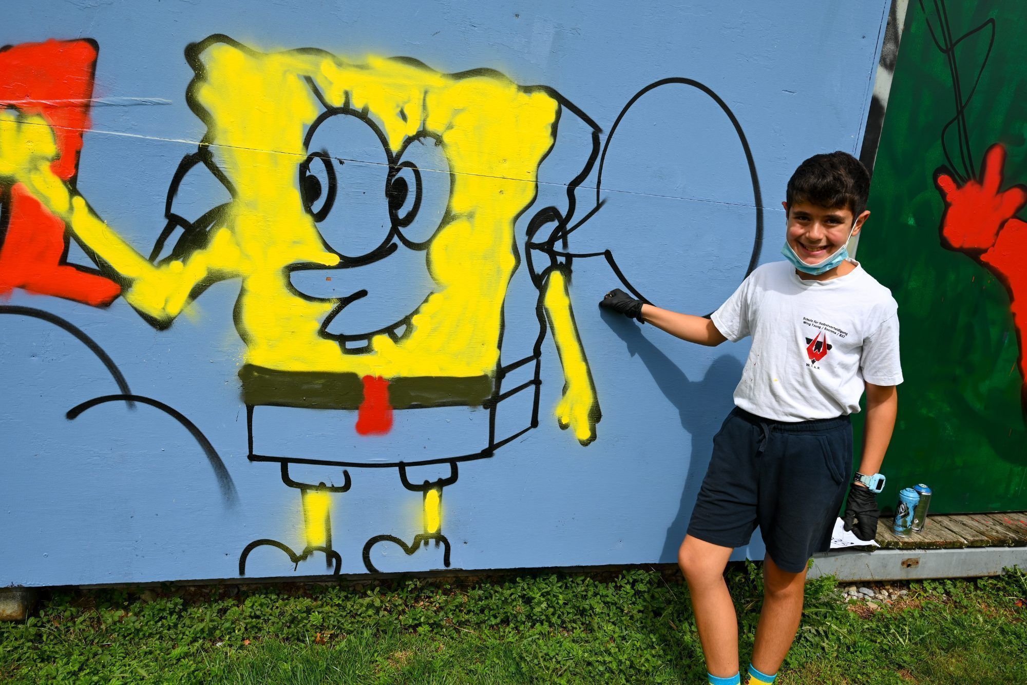 Mayyar freute sich über seinen Spongebob.