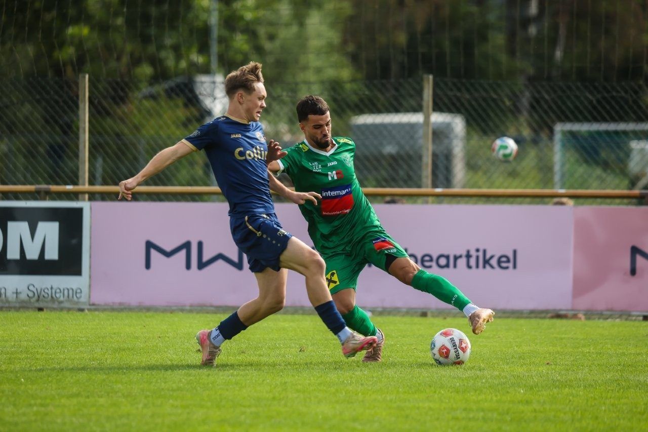 Wieder Torschütze: Youngster Noel Gunz erzielte das dritte Tor für Hohenems in Lauterach. VN