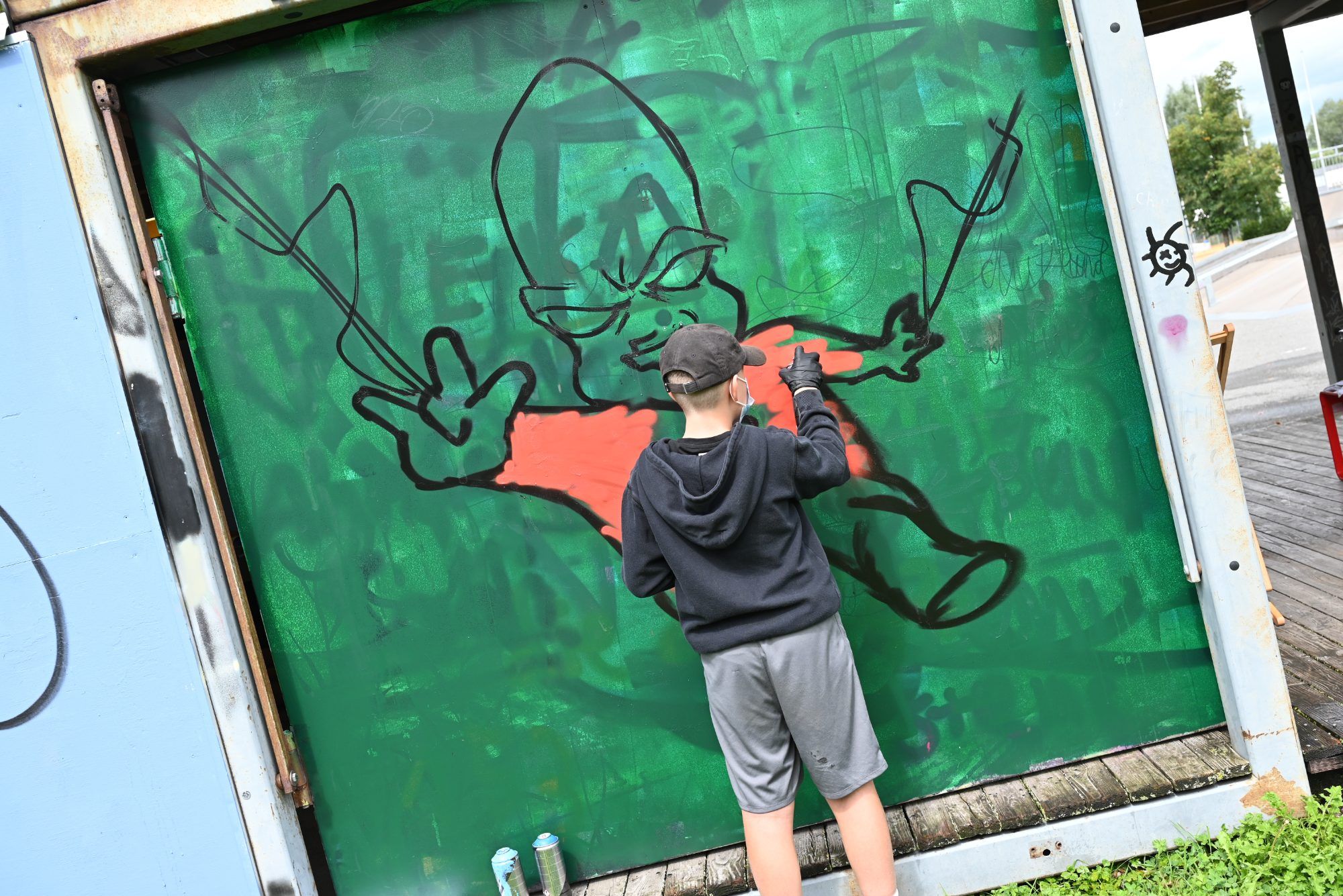 Graffiti-Workshop am Jugendplatz Habedere