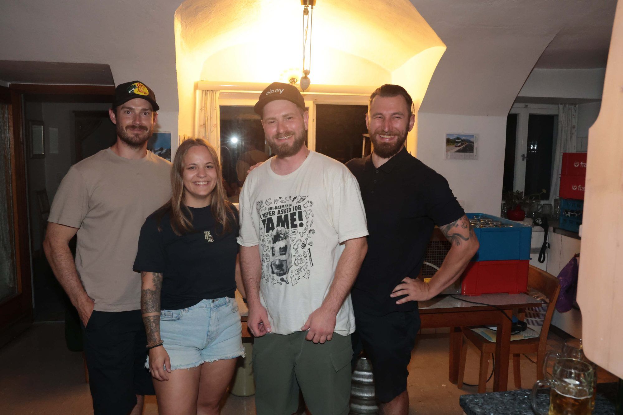 Matthias Grabner, Lena Böckle, Lukas Beck und Andreas Beiter in der
