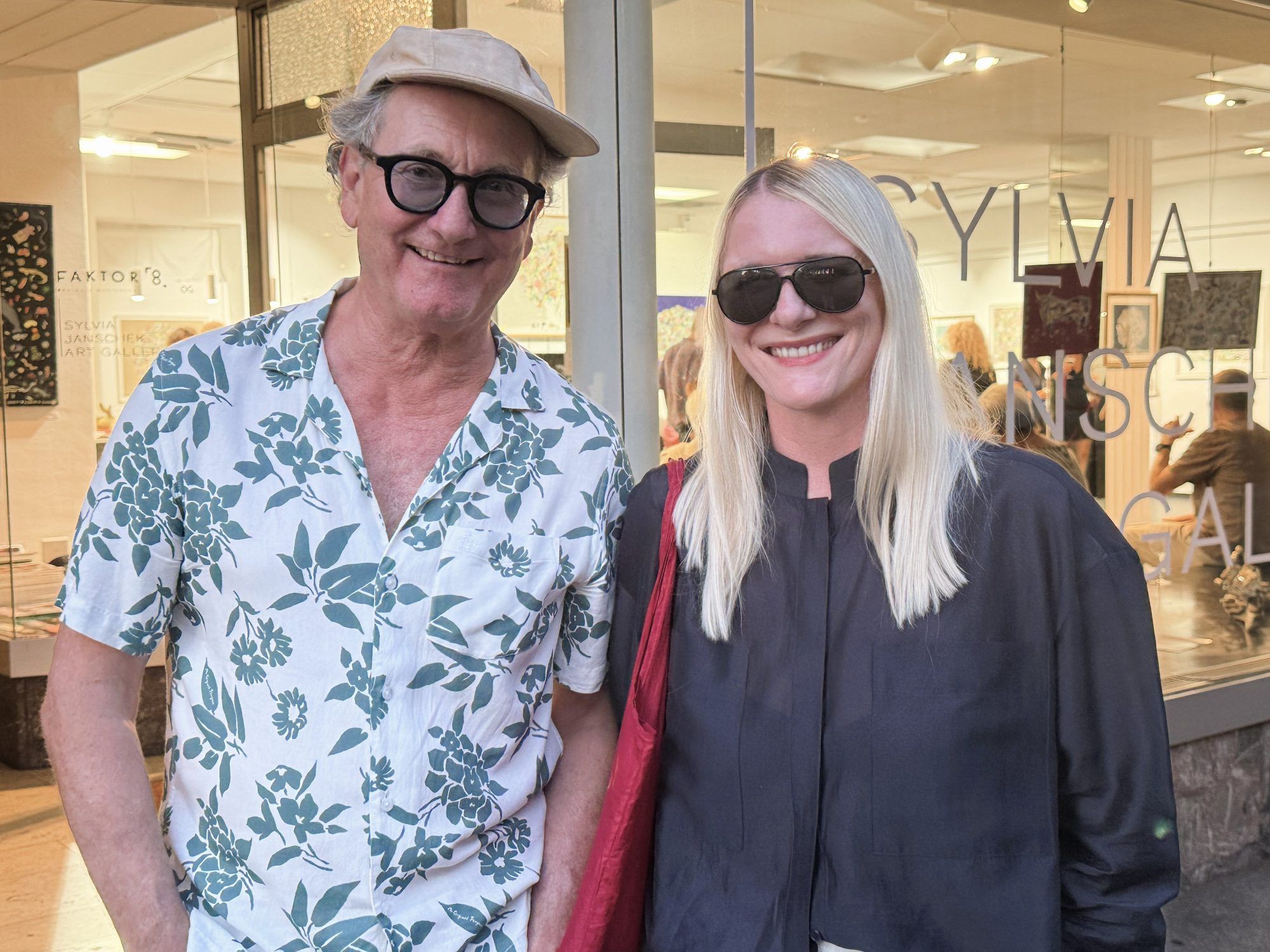 Unter den Besuchern: Musiker Toni Eberle und Künstlerin Katja Berger.