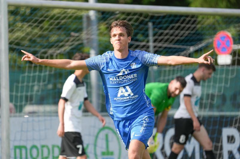 Er kam sah und traf: Julian Krassnig. VN