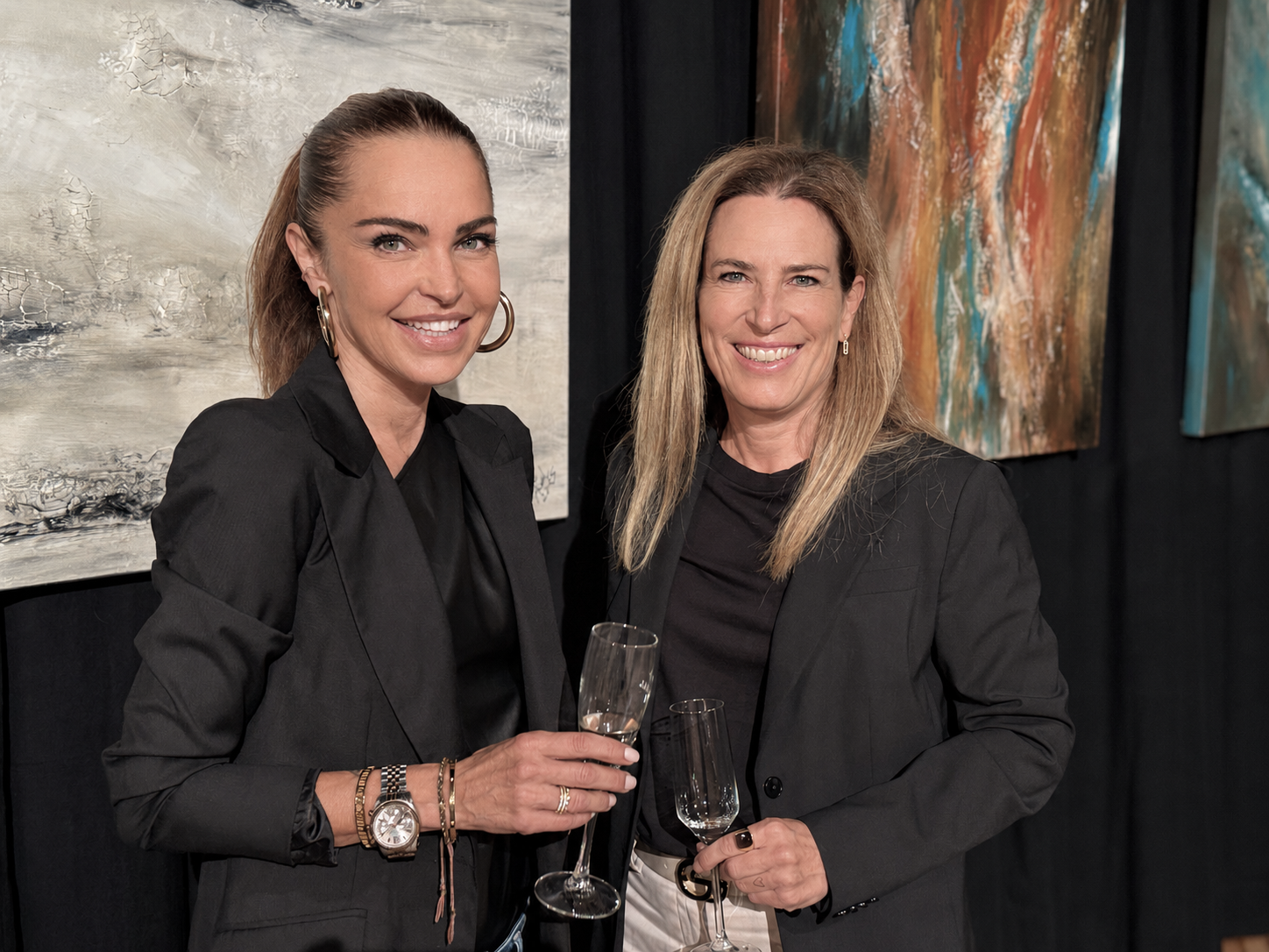 Unter den Gästen: Claudia Purin und Liane Zach (Pilates Vorarlberg).