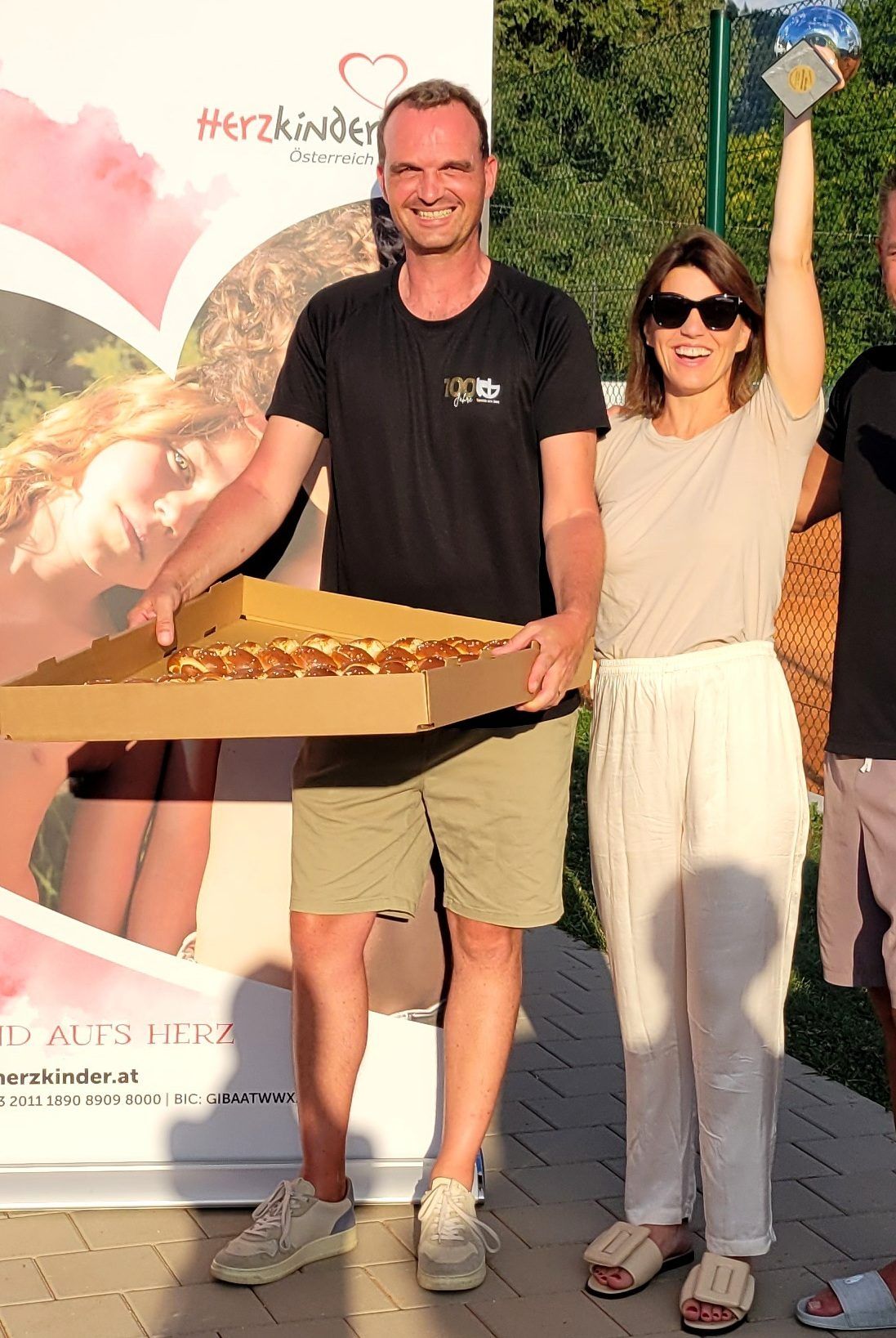 Caro Sagmeister und Bernhard Greußing siegten beim Tennisturnier.