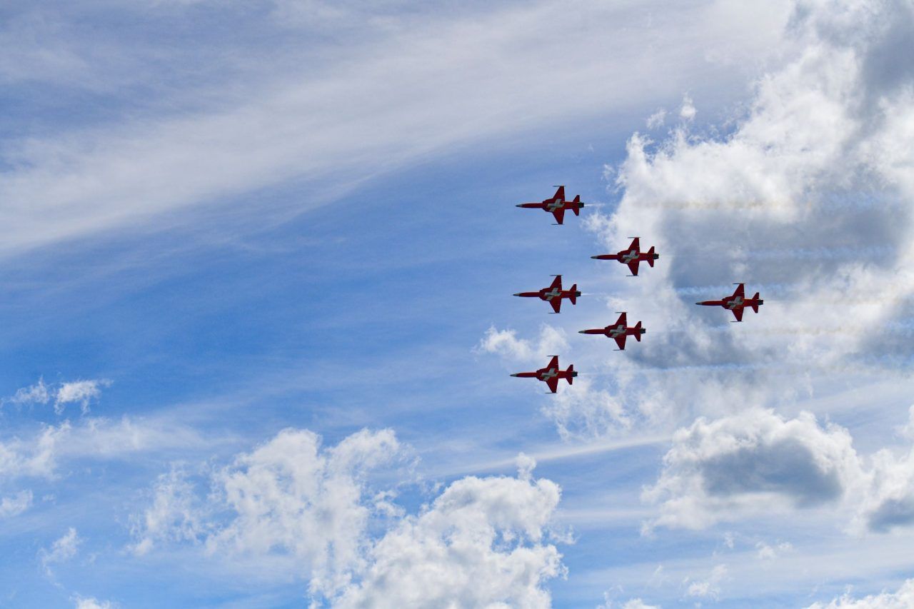 Riesiger Besucherandrang bei Flugplatz-Jubiläum