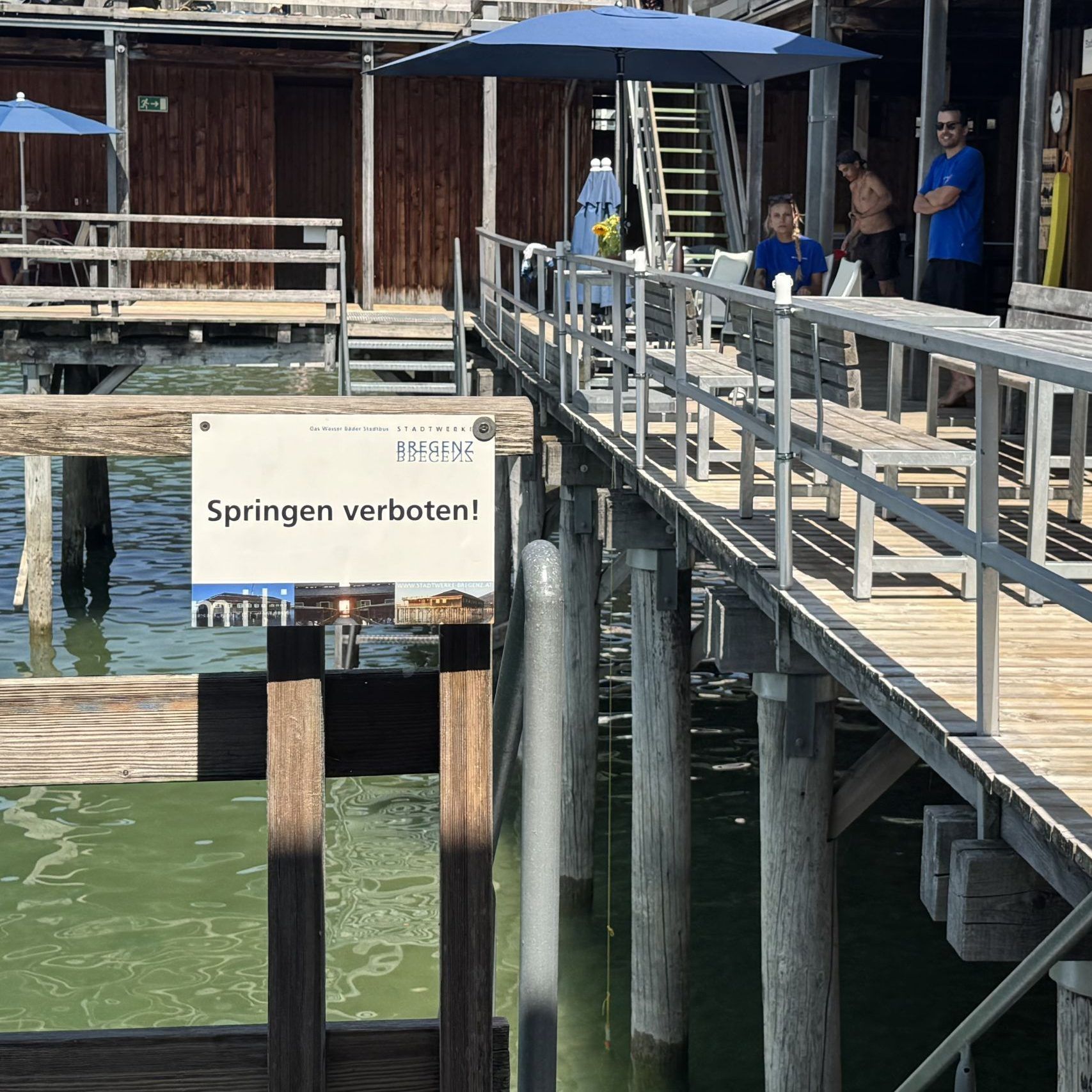 "Wir haben 4,10 Meter See unterm Brett" – Springen erlaubt, Nervenkitzel inklusive
