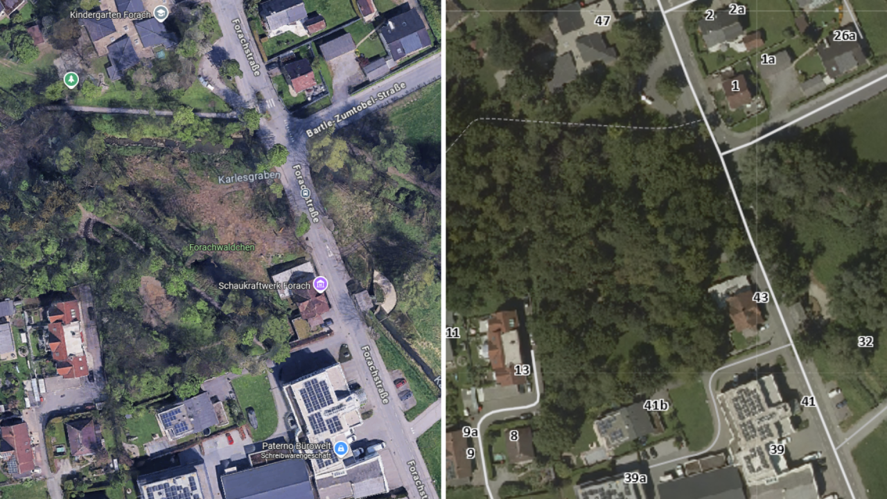 Die Trockenheit zerstört Straßen und Wäldchen
