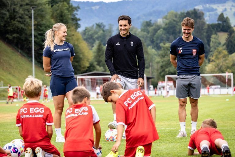 Kajsa Vickhoff Lie, Patrick Feurstein und Noel Zwischenbrugger