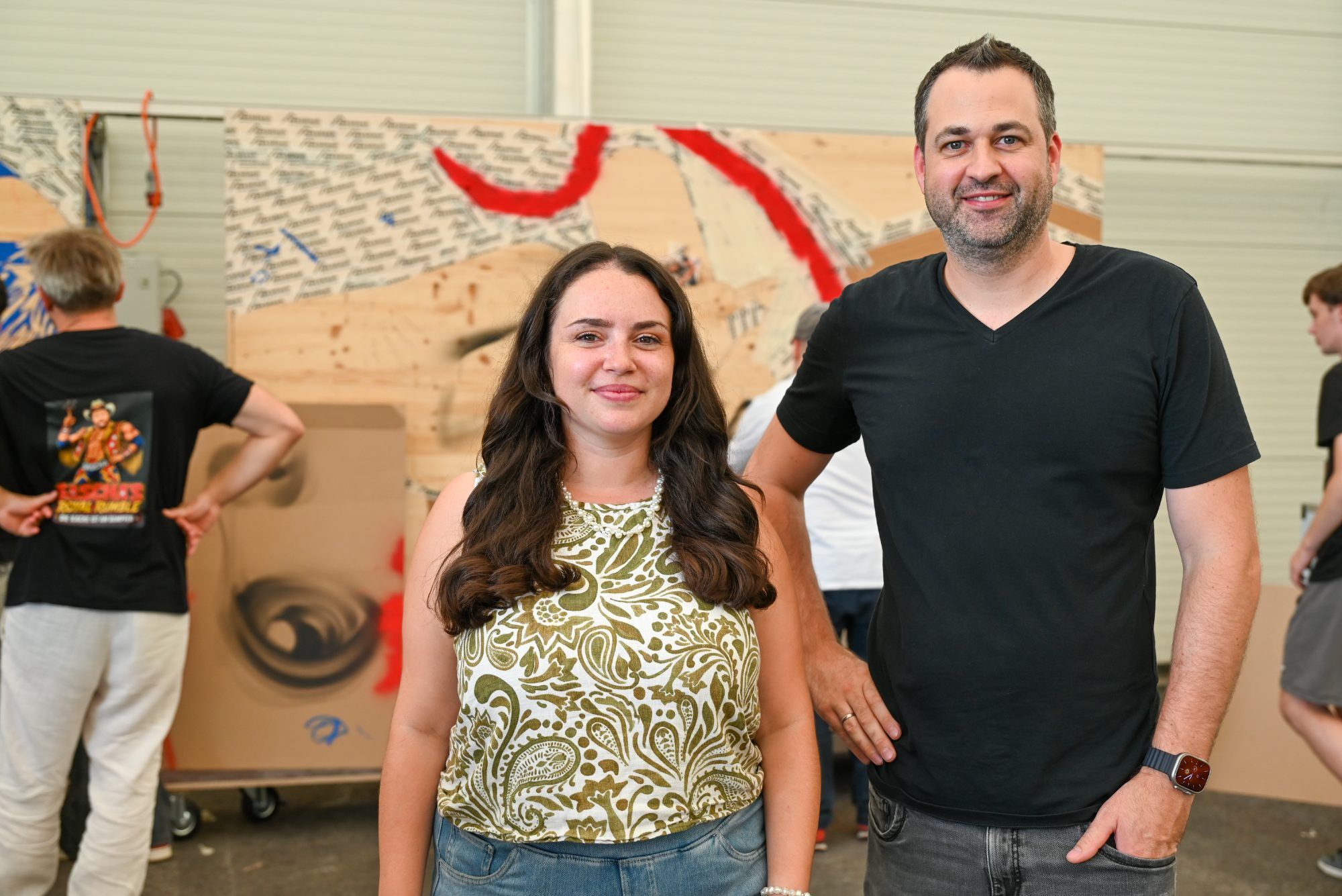 Ausbildungsleiterin Laura-Sophie Haid und Ausbildner Thomas Felder zeigten sich begeistert von der Kreativität ihrer Lehrlinge. 