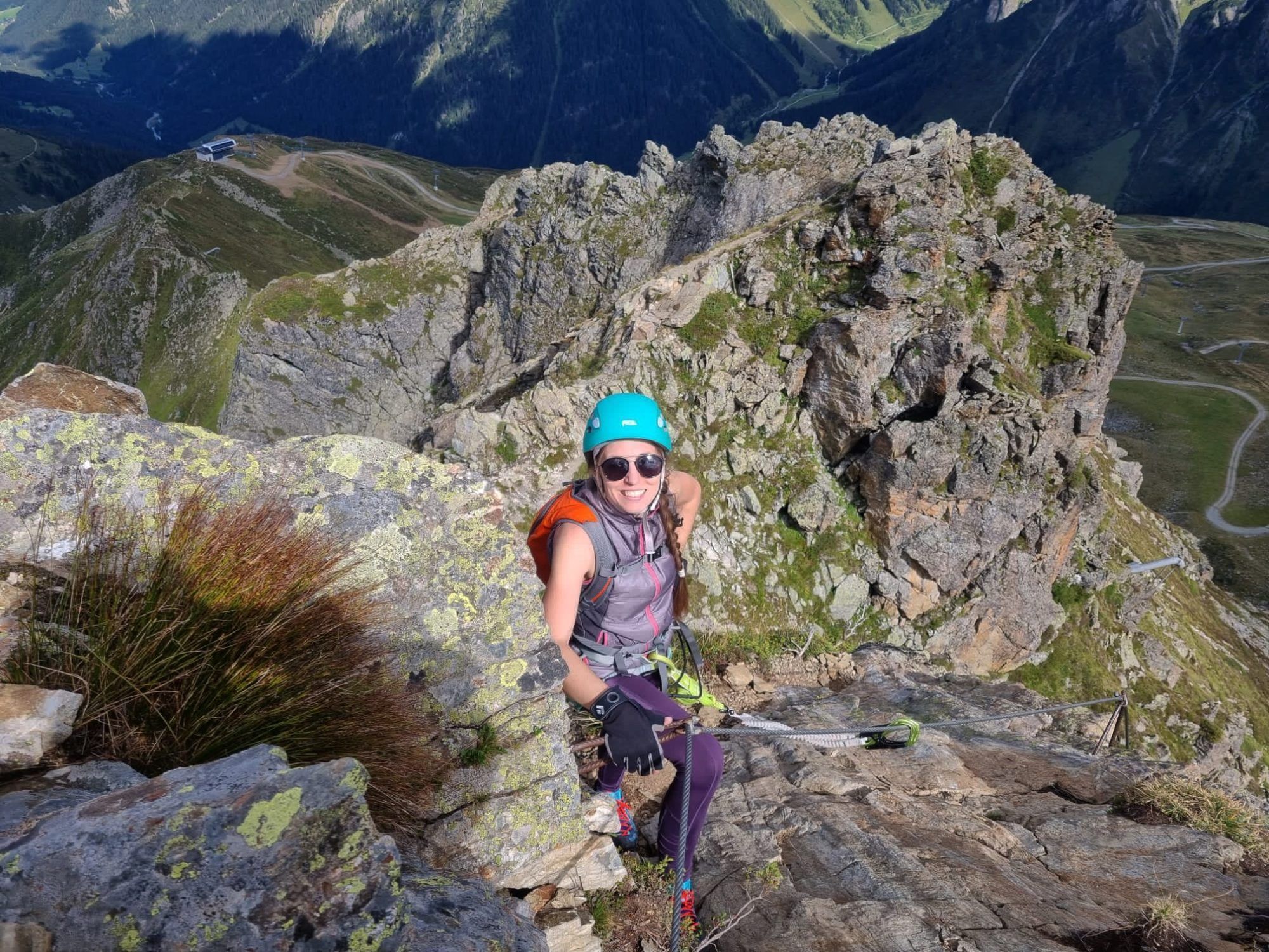 In ihrer Freizeit ist Annika Friedrich gerne in den Bergen unterwegs - zum Wandern oder auf Klettersteigen.