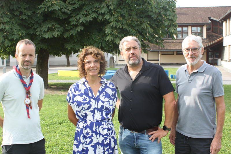 Alexander Angeloff, Anna Katharina Schramm, Gerd Deschler und Armin Wille freuen sich auf die zweite Auflage am Berg.