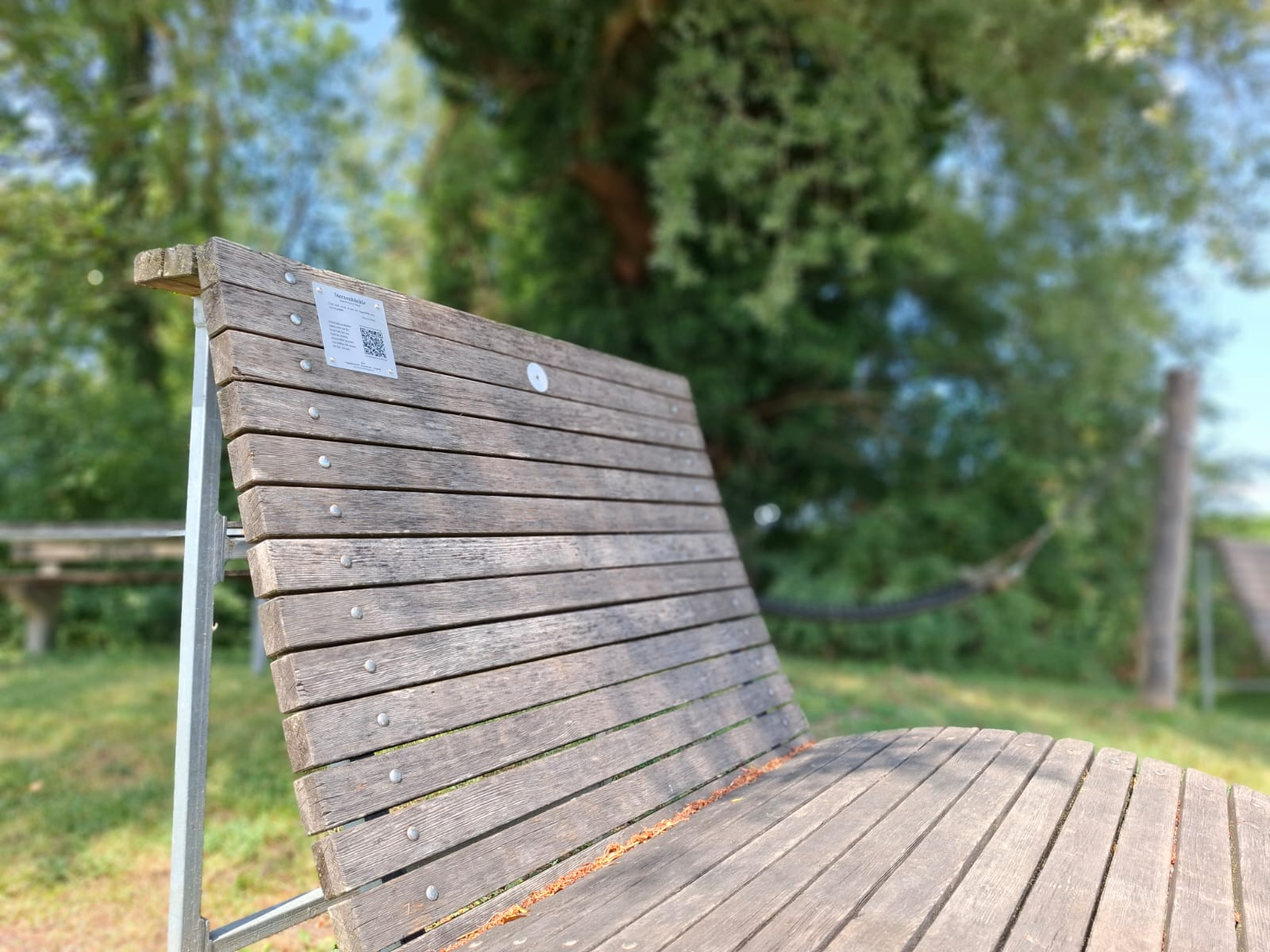 Das „Sternenkinder-Bänkle“ im Schlatt in Meiningen. GEMEINDE MEININGEN