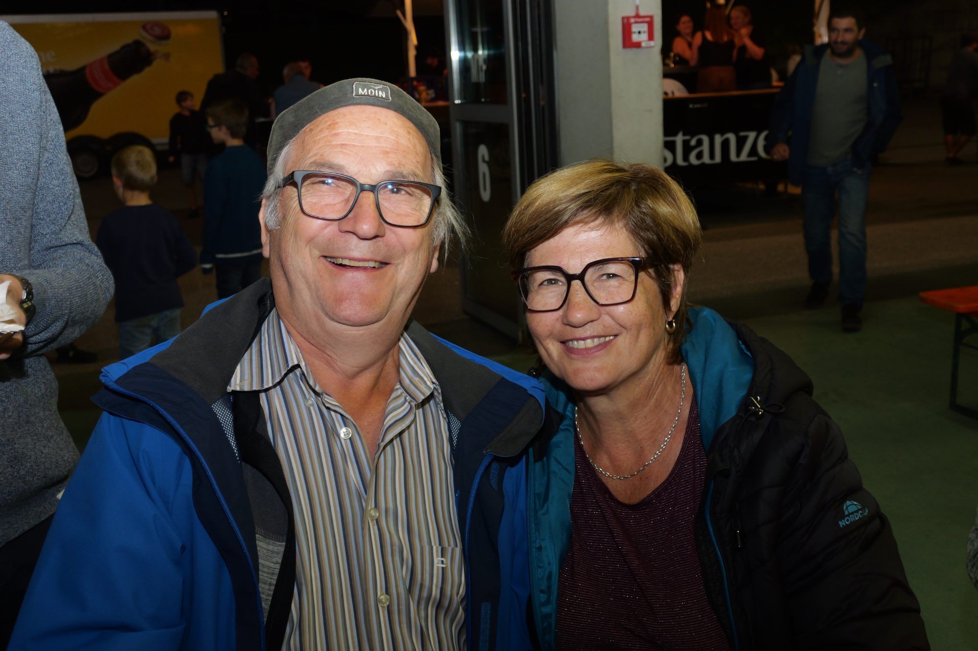 Altbürgermeister Eugen Gabriel feierte mit Gattin Hilde das ausgezeichnete Konzert.